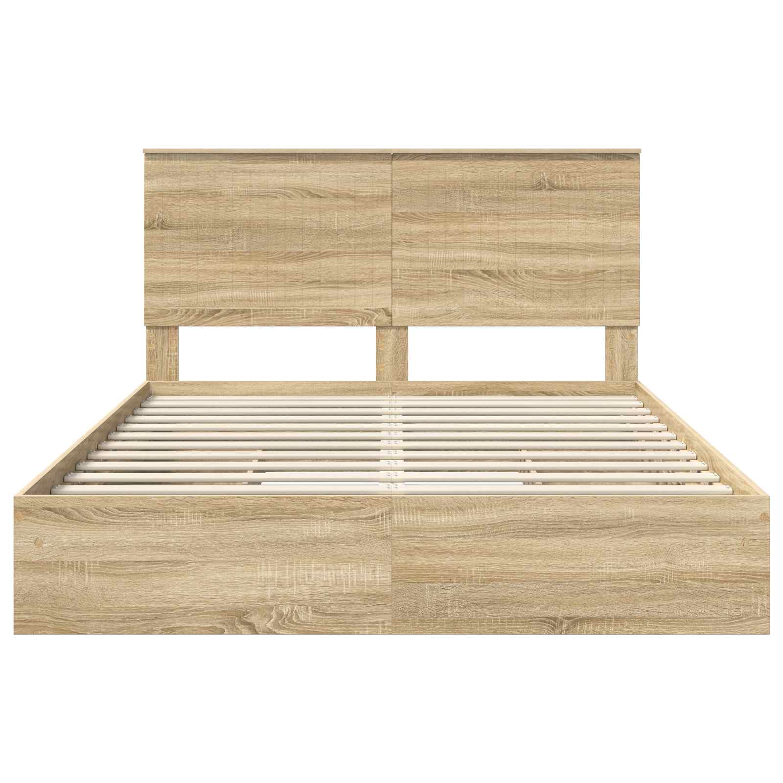 Lit de Rangement Chêne Sonoma 150 x 200 cm Bois d'ingénierie - XIOS