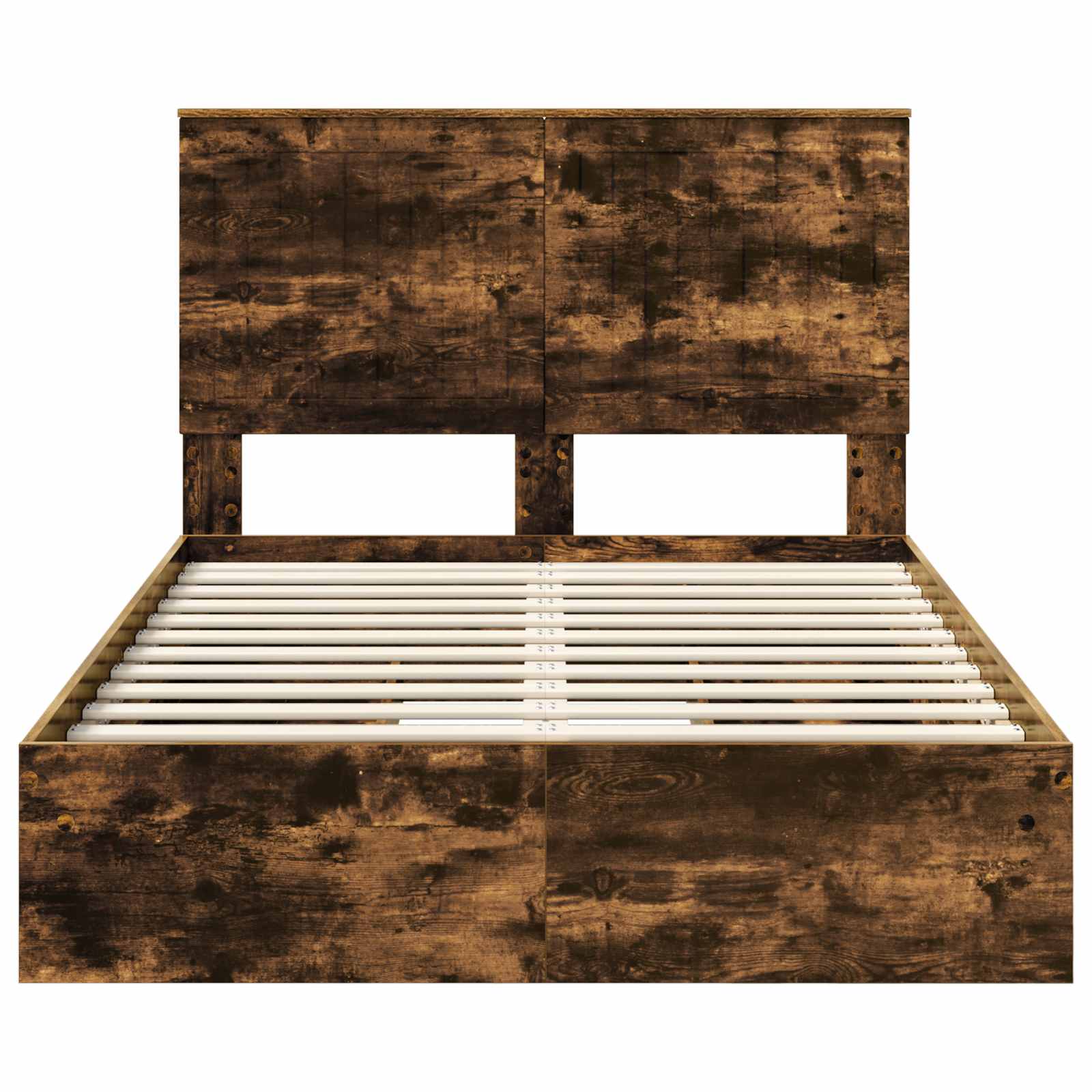 Lit de Rangement Chêne fumé 120 x 190 cm Bois d'ingénierie - XIOS