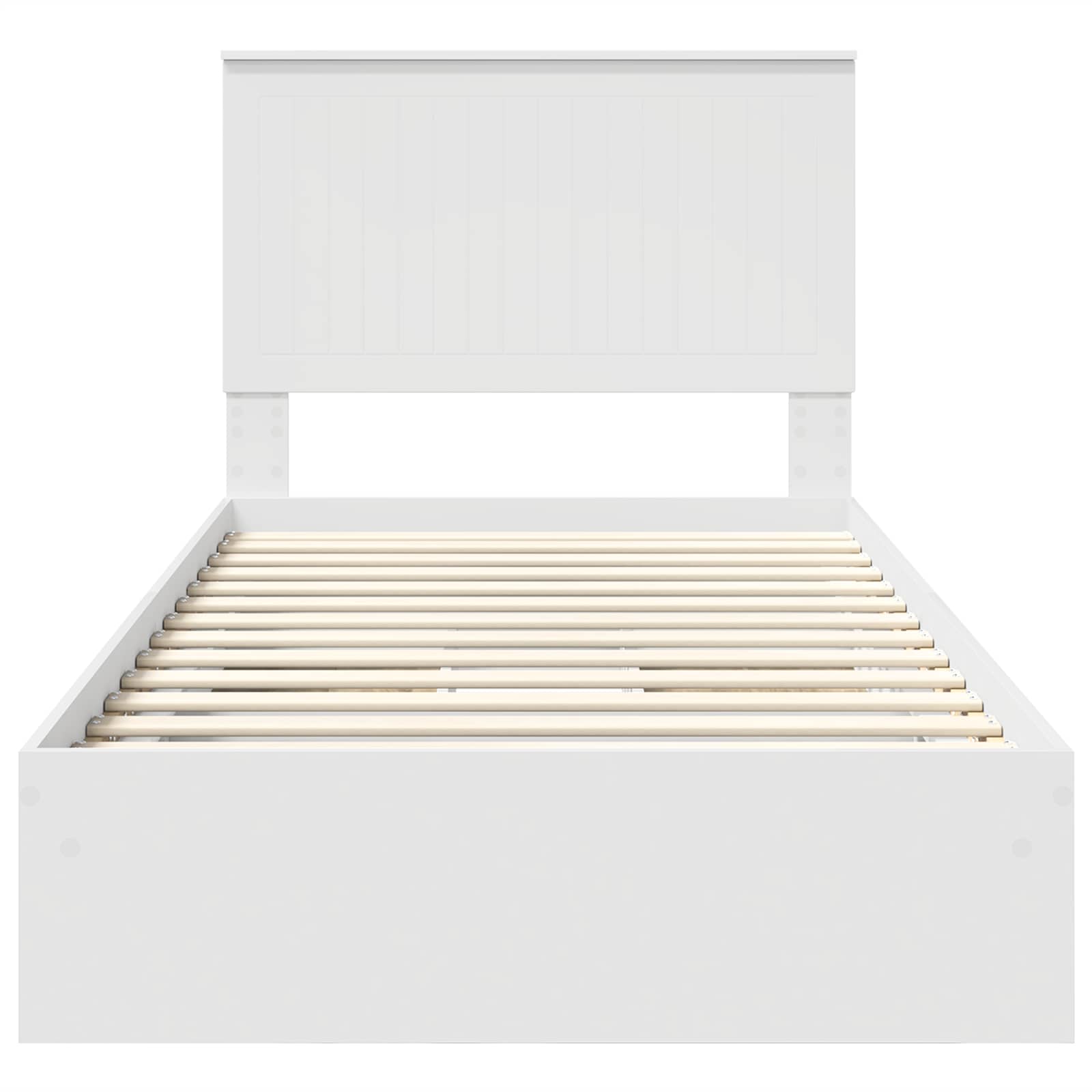 Lit de Rangement Blanc 100 x 200 cm Bois d'ingénierie - XIOS