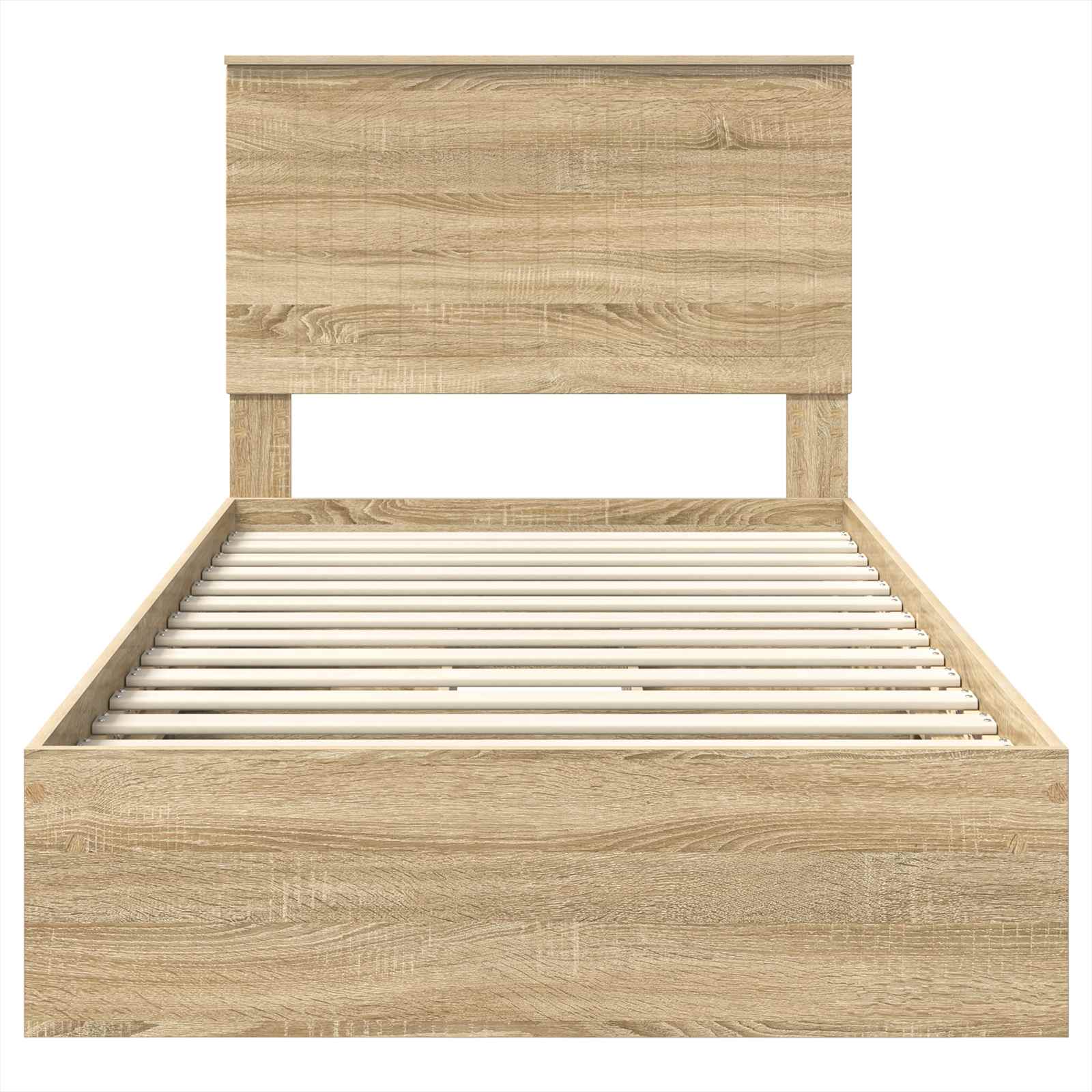 Lit de Rangement Chêne Sonoma 100 x 200 cm Bois d'ingénierie - XIOS