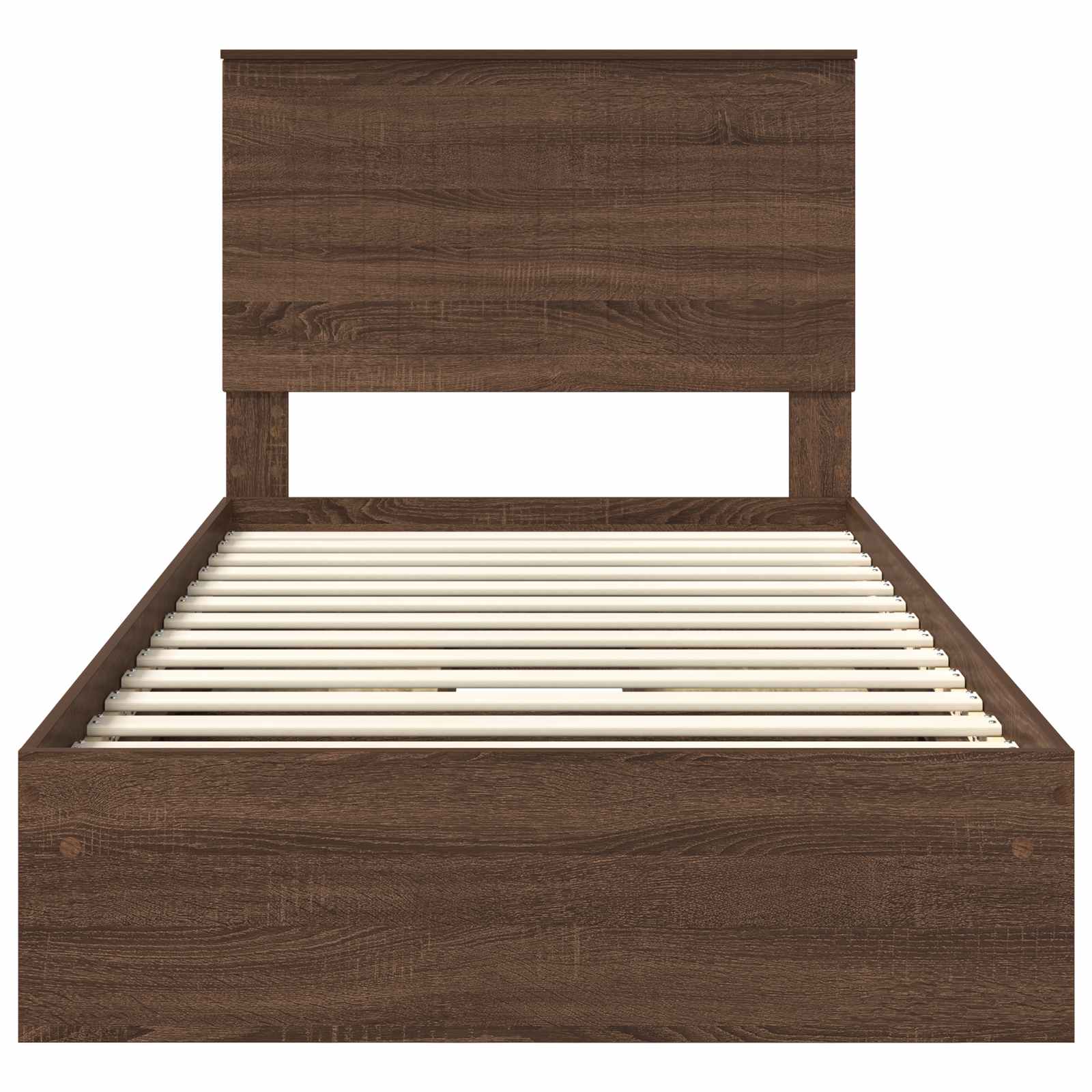 Lit de Rangement Chêne brun 100 x 200 cm Bois d'ingénierie - XIOS