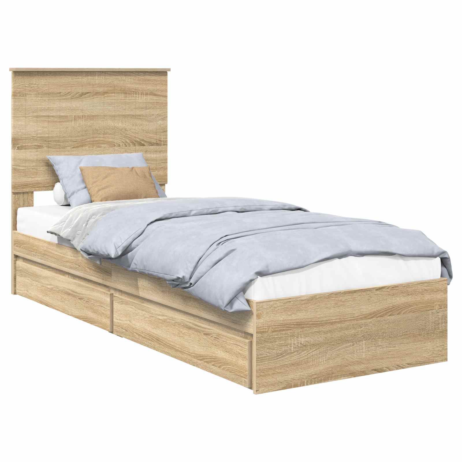 Lit de Rangement Chêne Sonoma 75 x 190 cm Bois d'ingénierie - XIOS