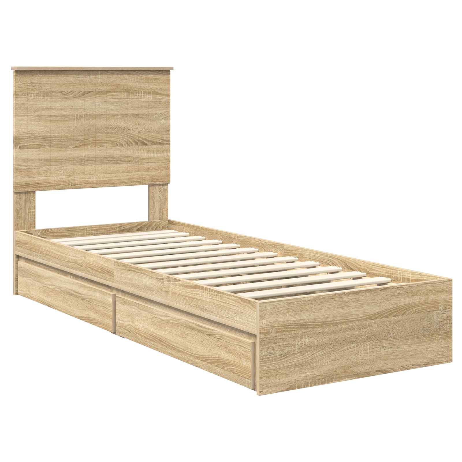 Lit de Rangement Chêne Sonoma 75 x 190 cm Bois d'ingénierie - XIOS
