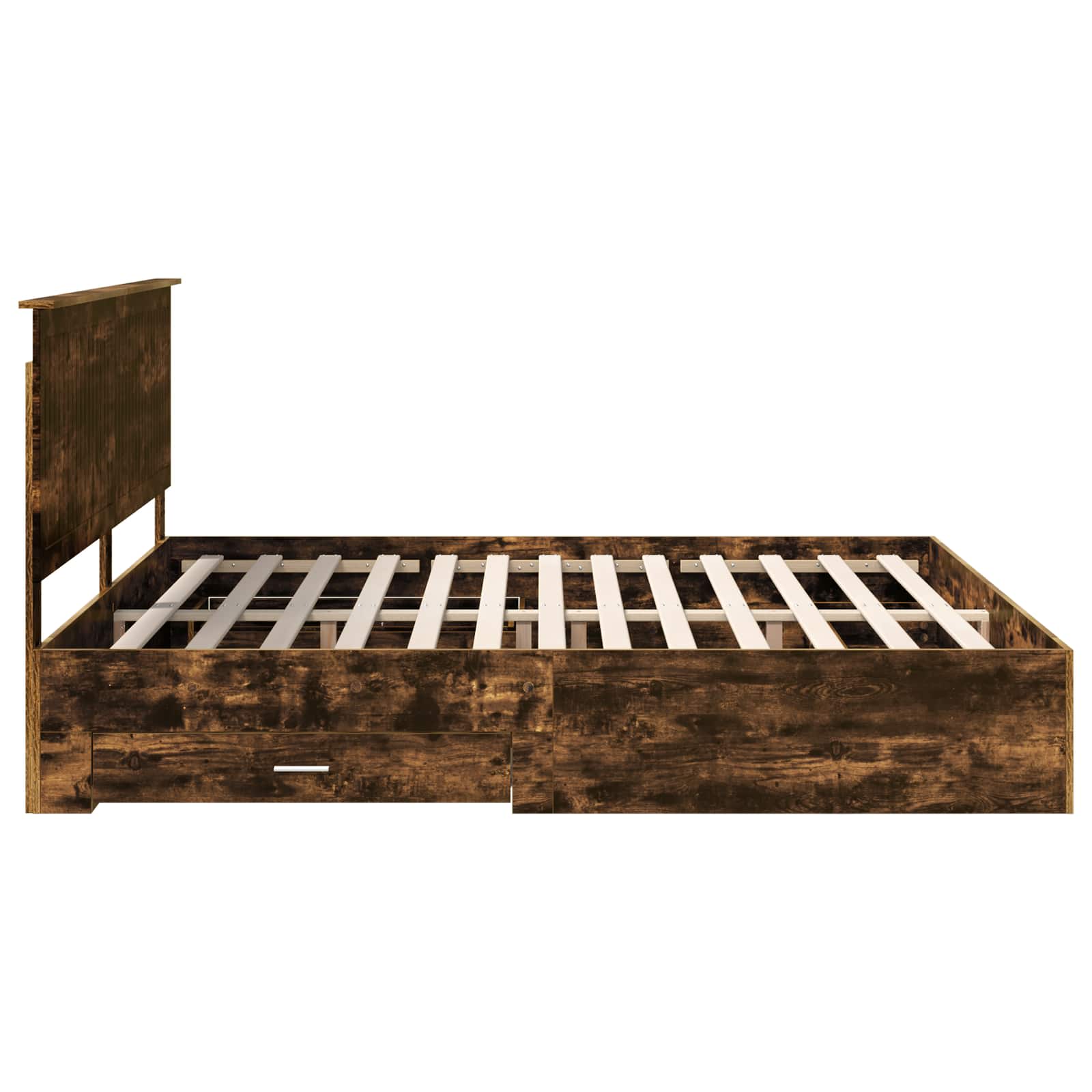 Cadre de lit Chêne fumé 200 x 200 cm Bois d'ingénierie - XIOS