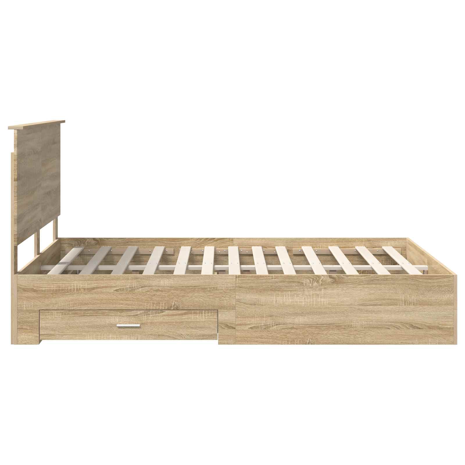 Cadre de lit Chêne Sonoma 150 x 200 cm Bois d'ingénierie - XIOS