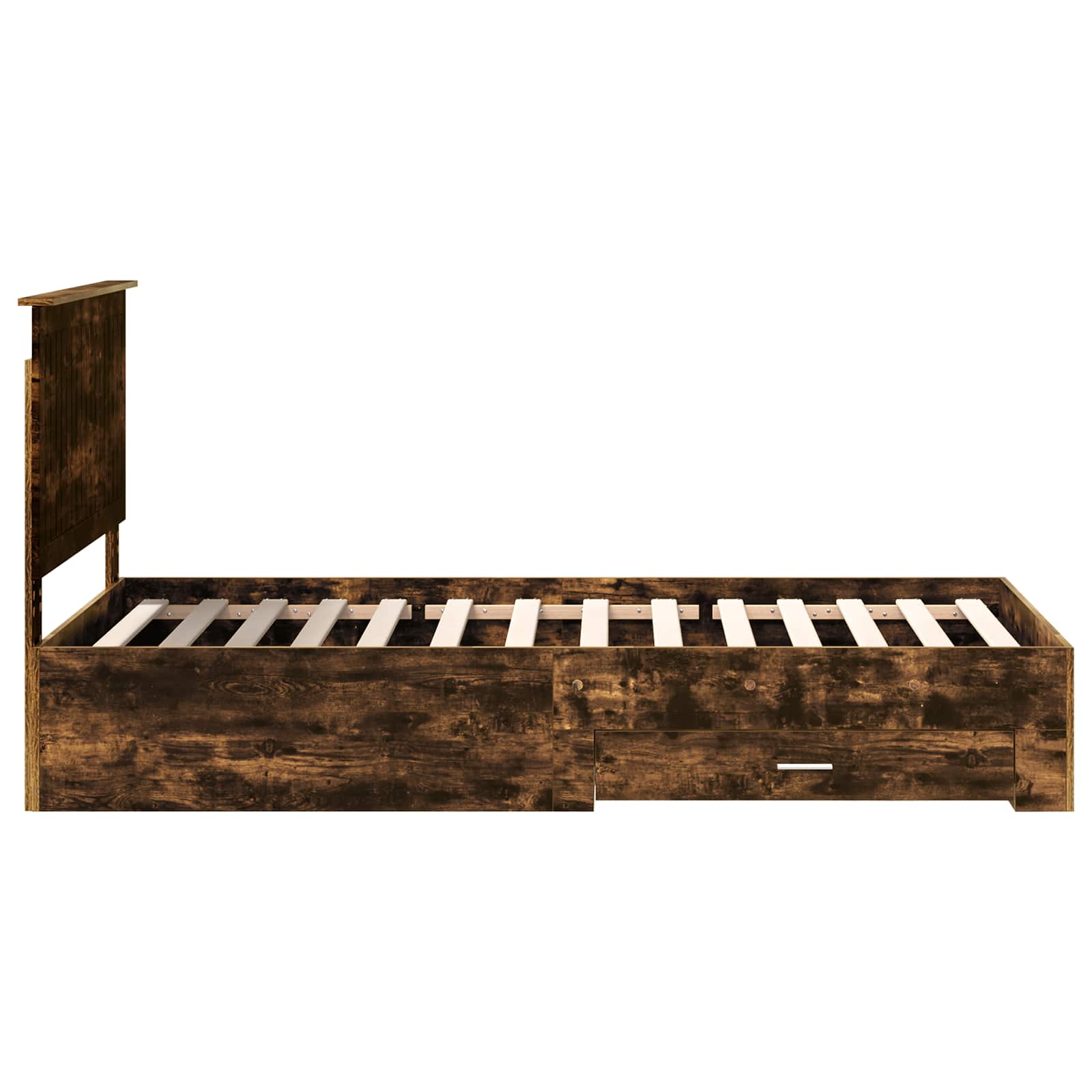 Cadre de lit Chêne fumé 100 x 200 cm Bois d'ingénierie - XIOS