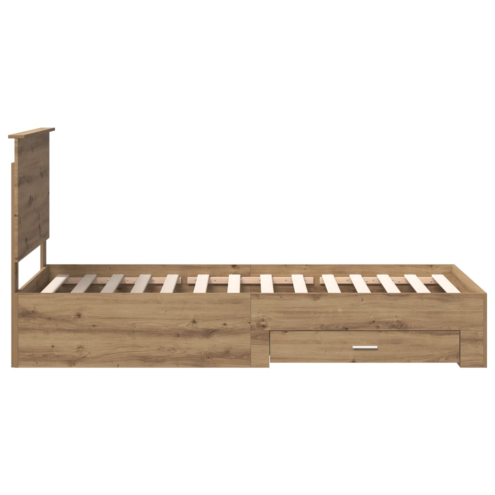 Cadre de lit Chêne artisanal 90 x 190 cm Bois d'ingénierie - XIOS