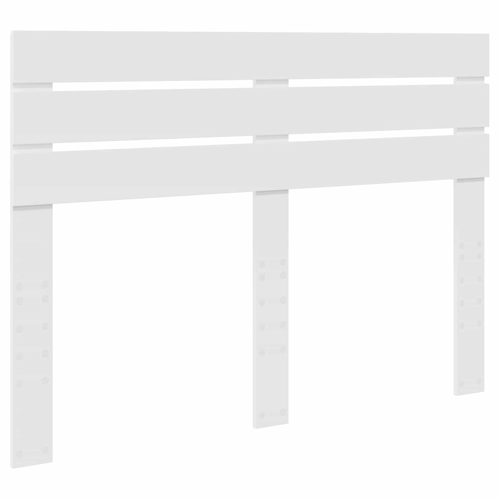 Cadre de lit avec tête de lit Blanc 150 x 200 cm Pin massif - XIOS