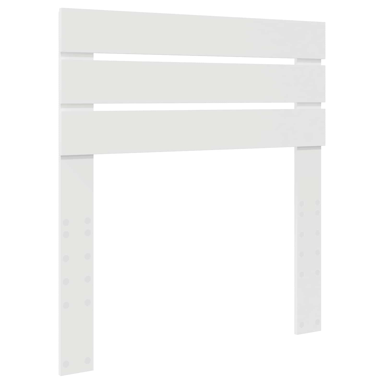 Cadre de lit avec tête de lit Blanc 100 x 200 cm Pin massif - XIOS