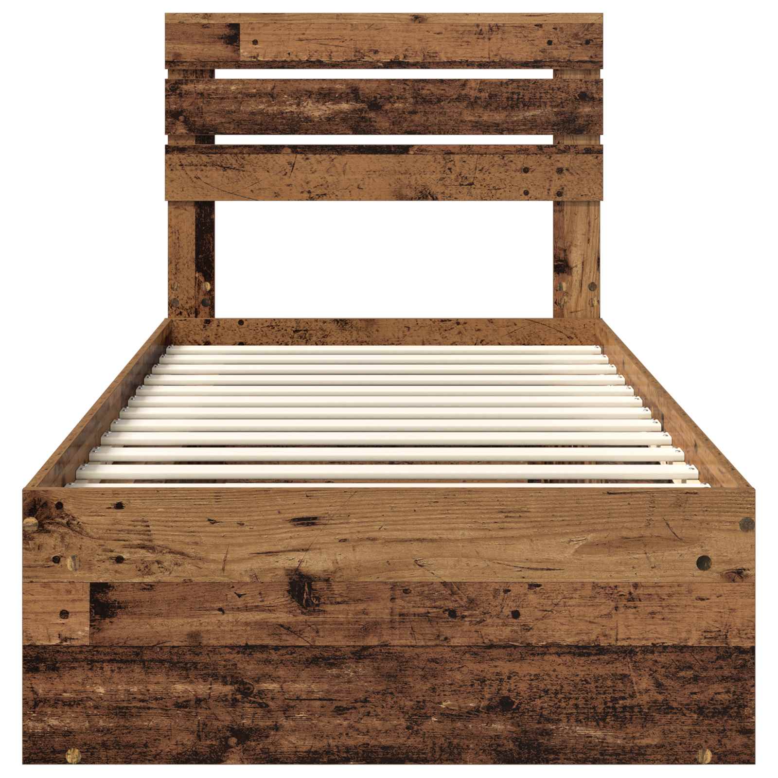 Cadre de lit Bois ancien 75 x 190 cm Pin massif - XIOS