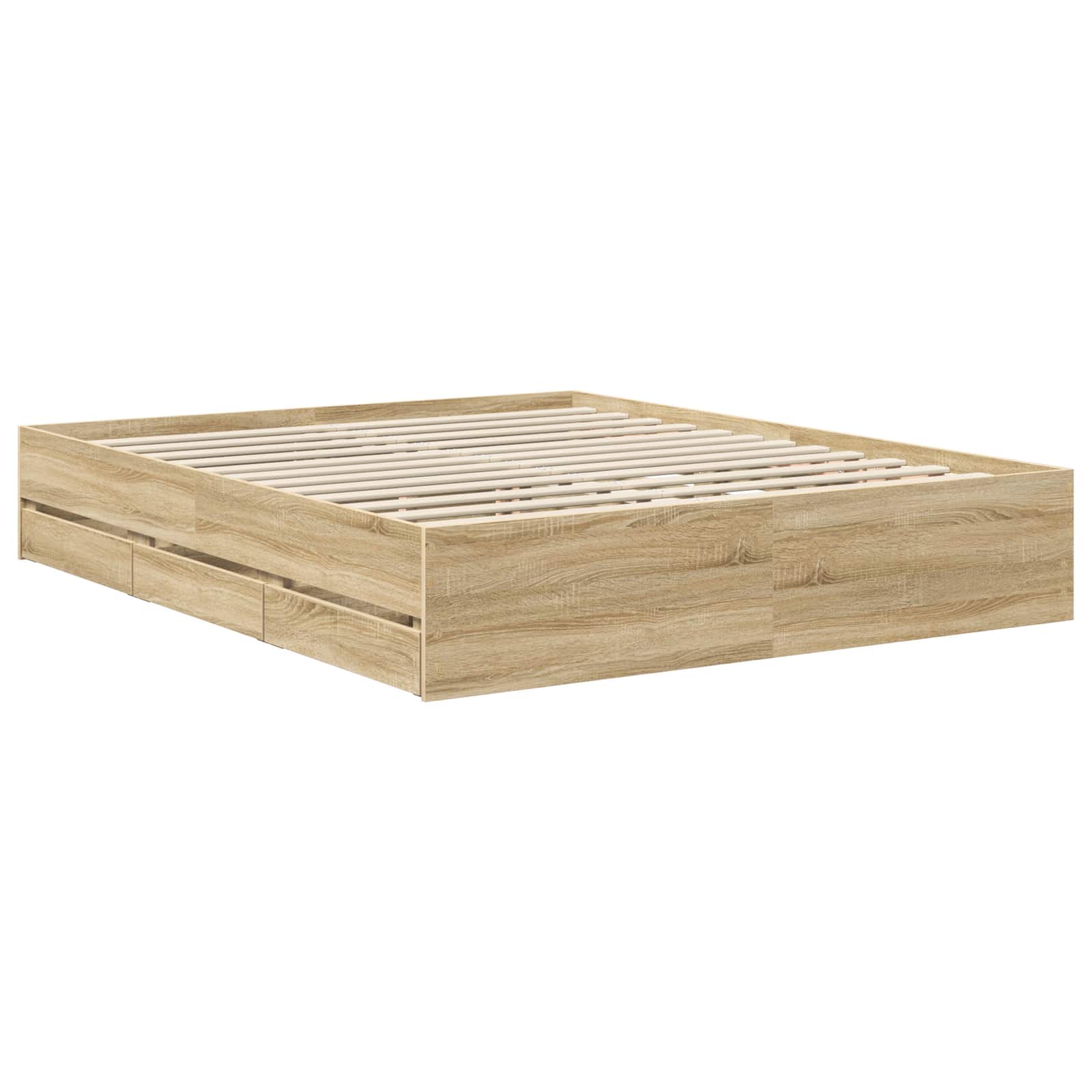Cadre de lit Chêne Sonoma 160 x 200 cm Bois Ingénierie - XIOS