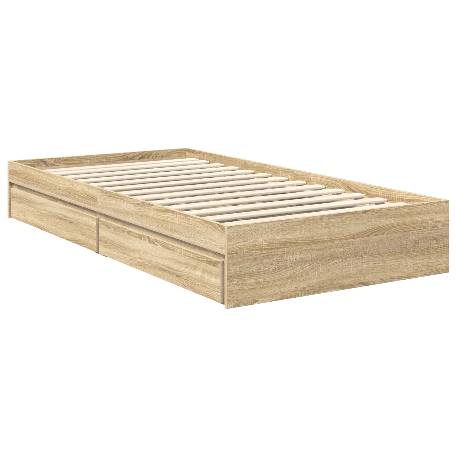 Lit de Rangement Chêne Sonoma 90 x 200 cm Bois d'ingénierie - XIOS