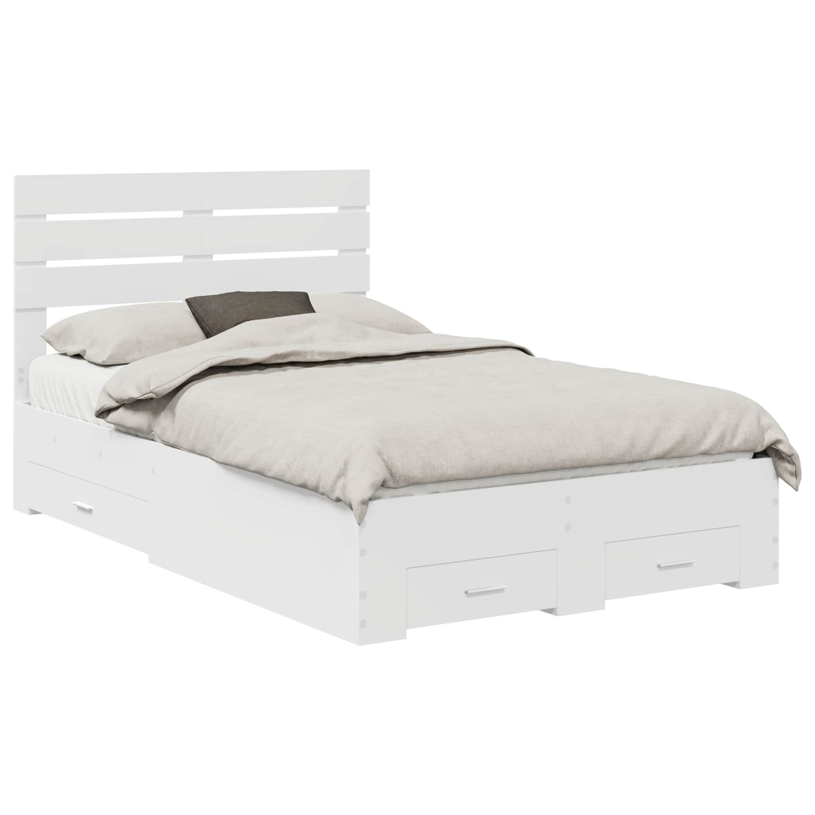 Cadre de lit avec tiroir avec tête de lit Bois d'ingénierie - XIOS