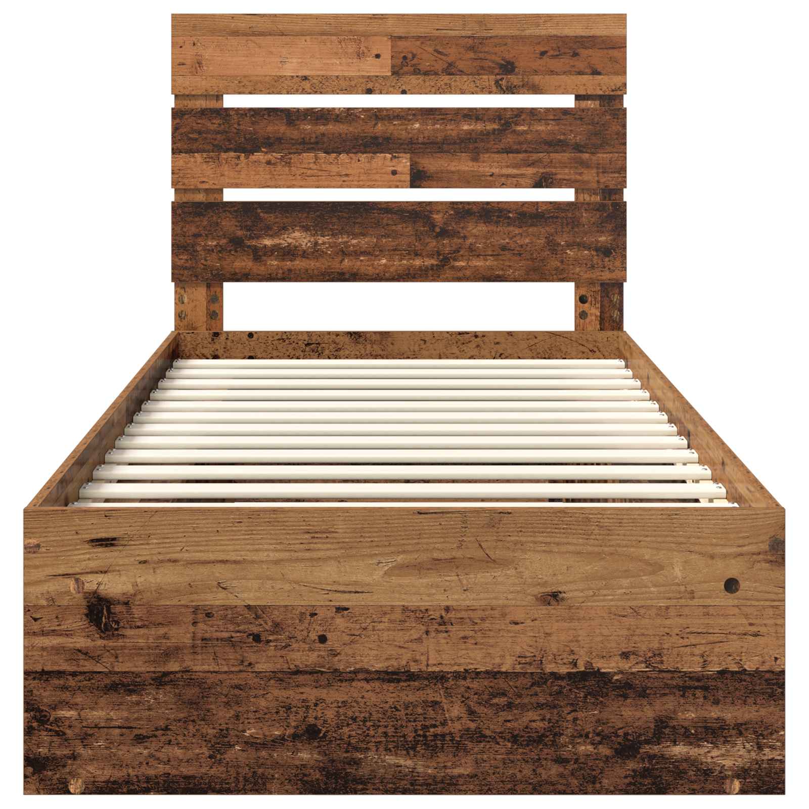 Cadre de lit Bois ancien 90 x 190 cm Pin massif - XIOS