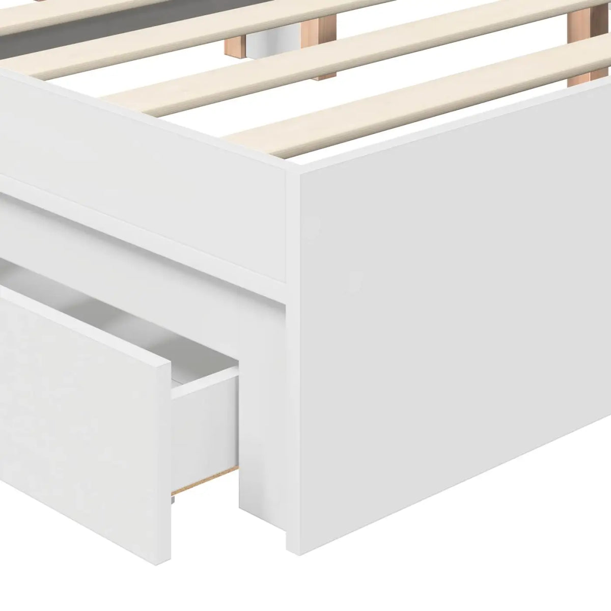 Lit de Rangement Blanc 180 x 200 cm Bois d’ingénierie - XIOS