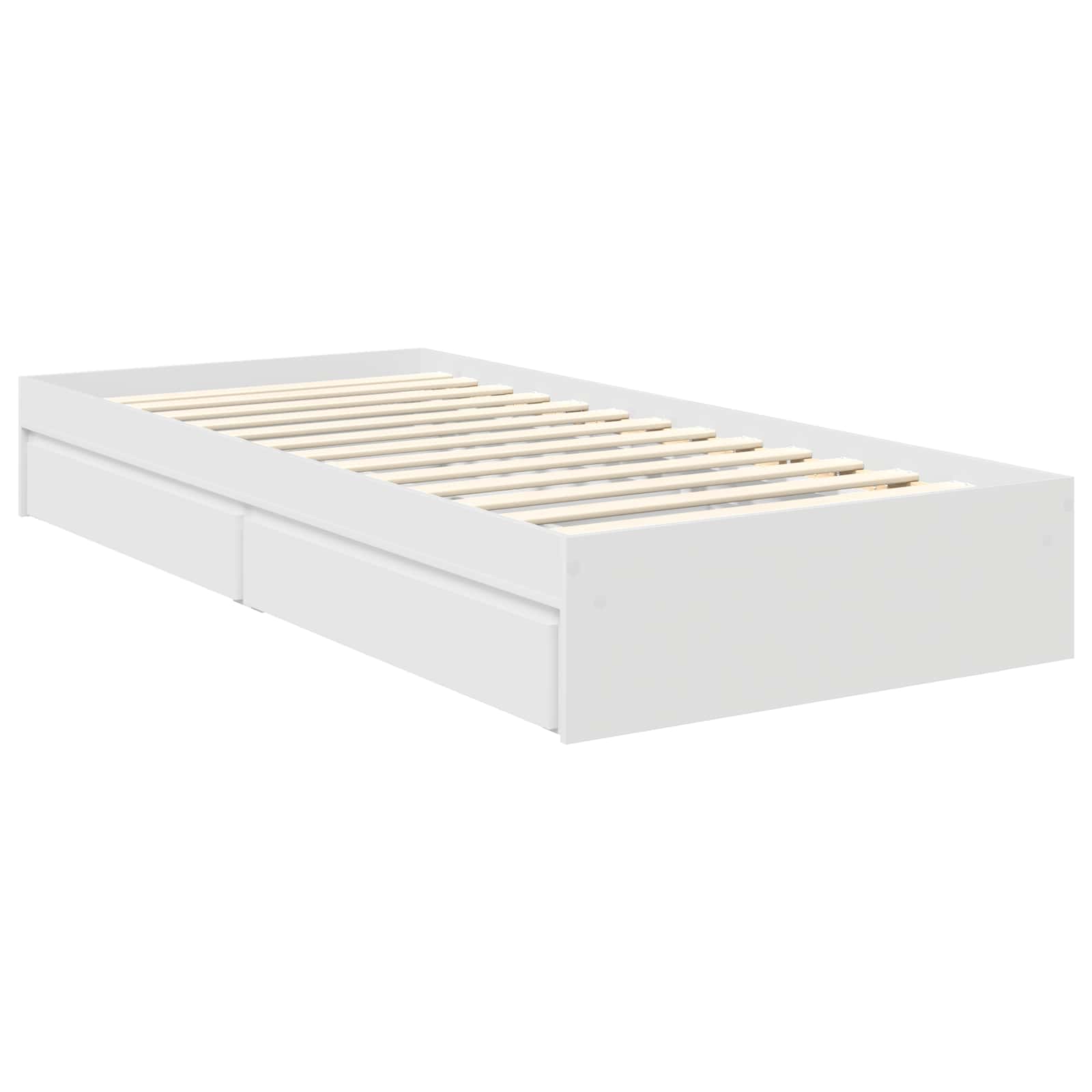 Lit de Rangement Blanc 70 x 190 cm Bois d'ingénierie - XIOS