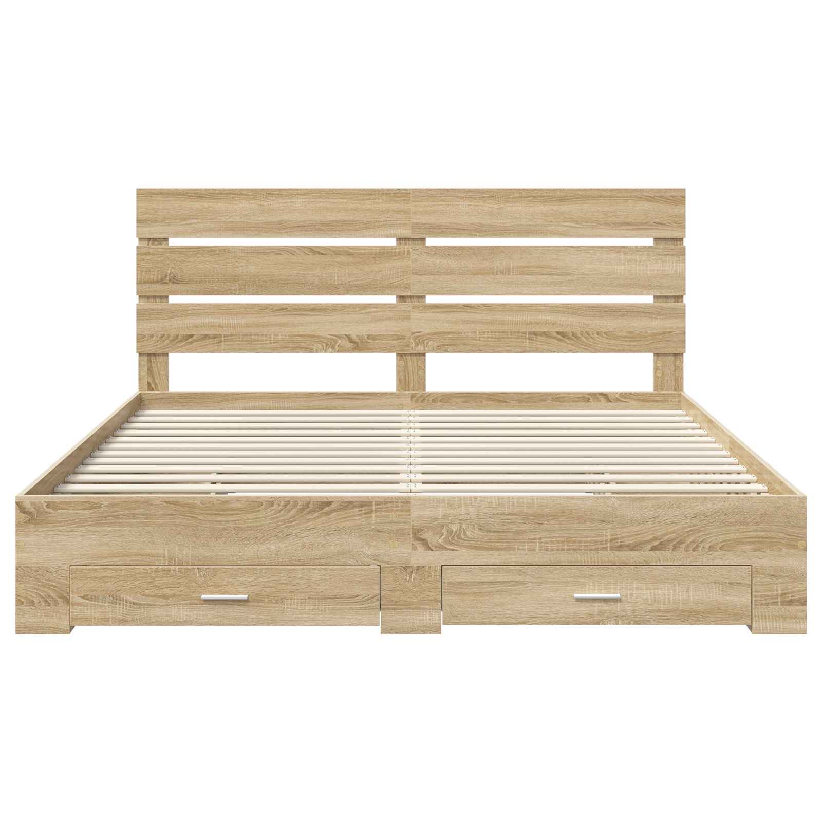 Cadre de lit Chêne Sonoma 200 x 200 cm Bois d'ingénierie - XIOS