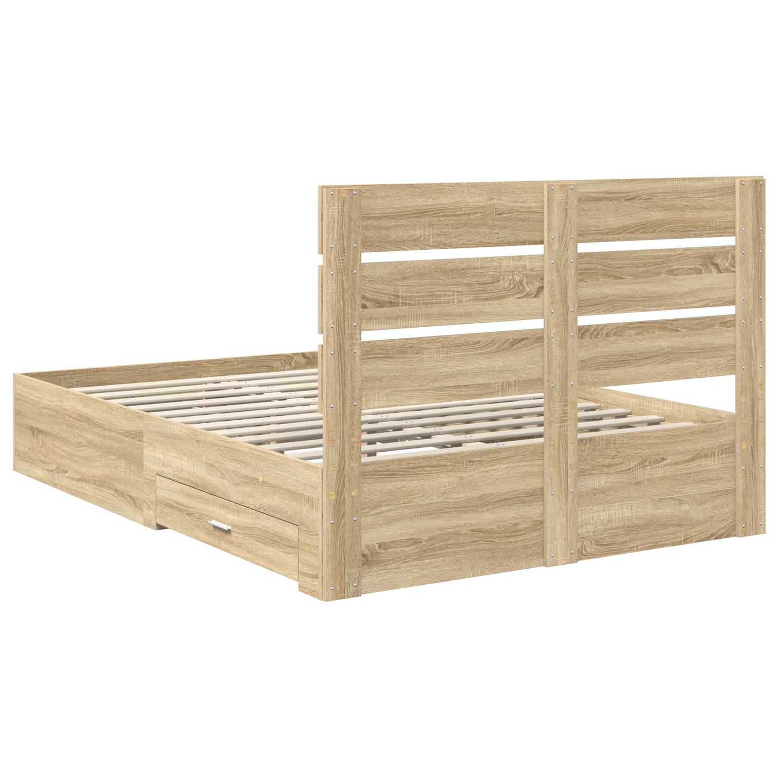 Cadre de lit Chêne Sonoma 140 x 190 cm Bois d'ingénierie - XIOS