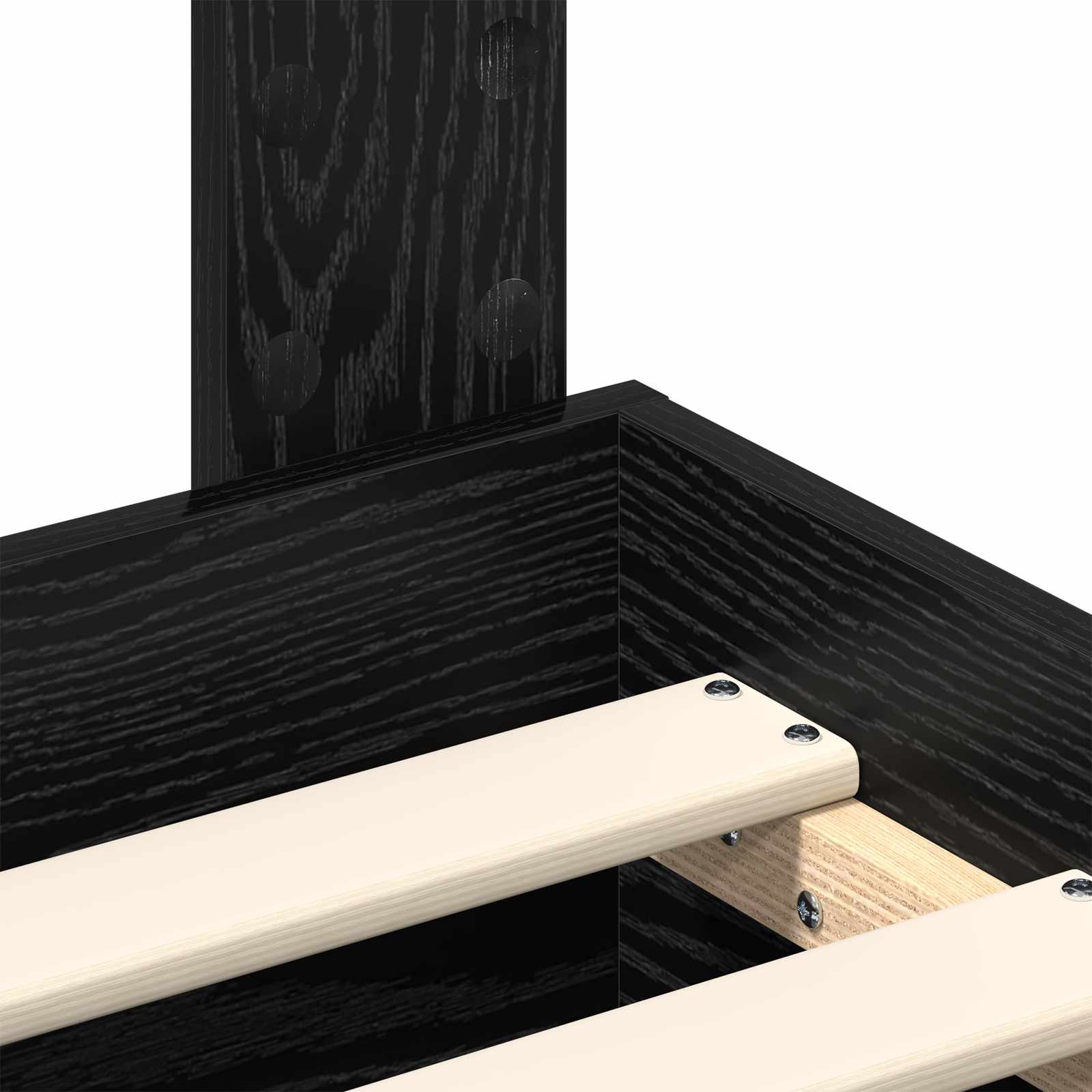 Cadre de lit Chêne noir 120 x 190 cm Bois d'ingénierie - XIOS