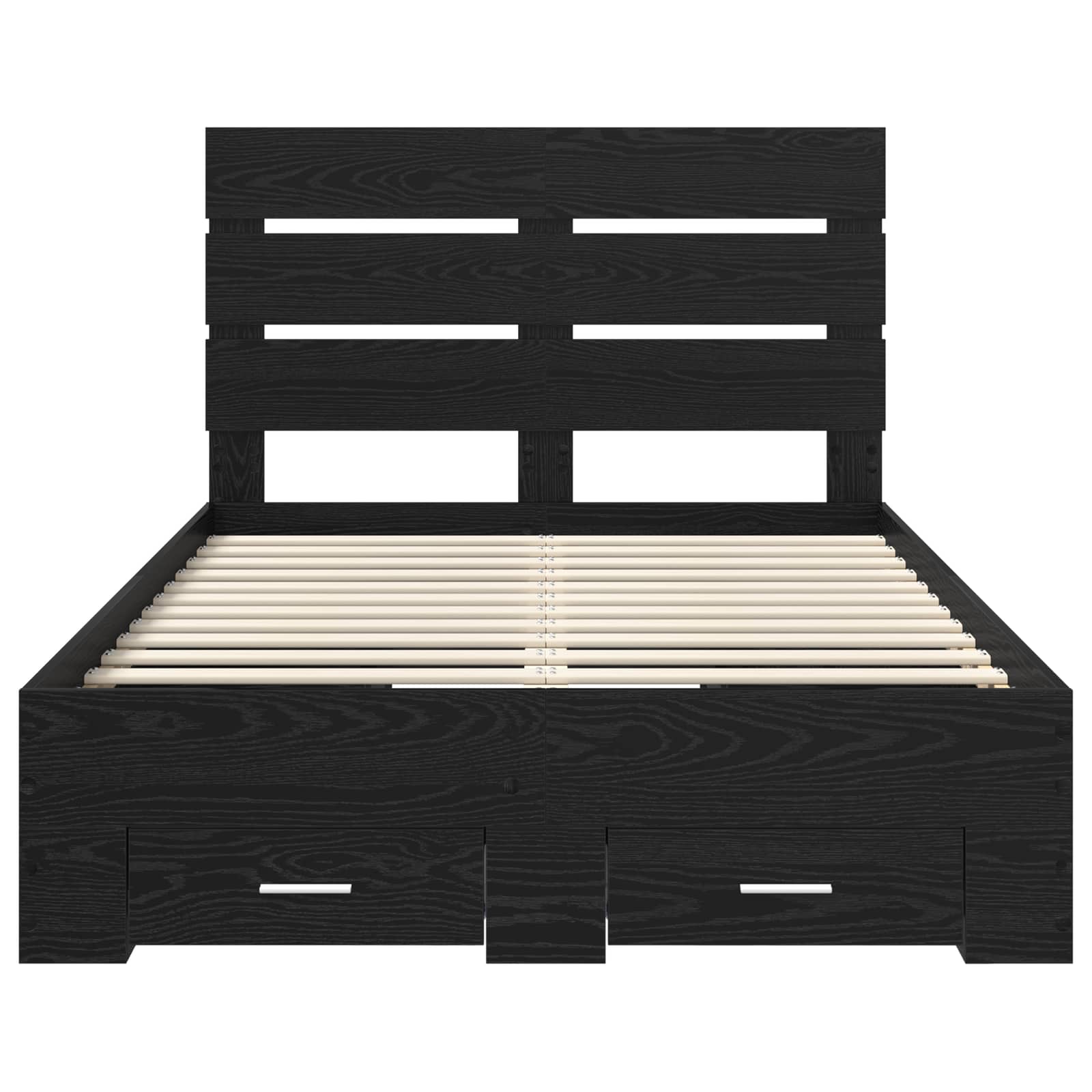 Cadre de lit Chêne noir 120 x 190 cm Bois d'ingénierie - XIOS