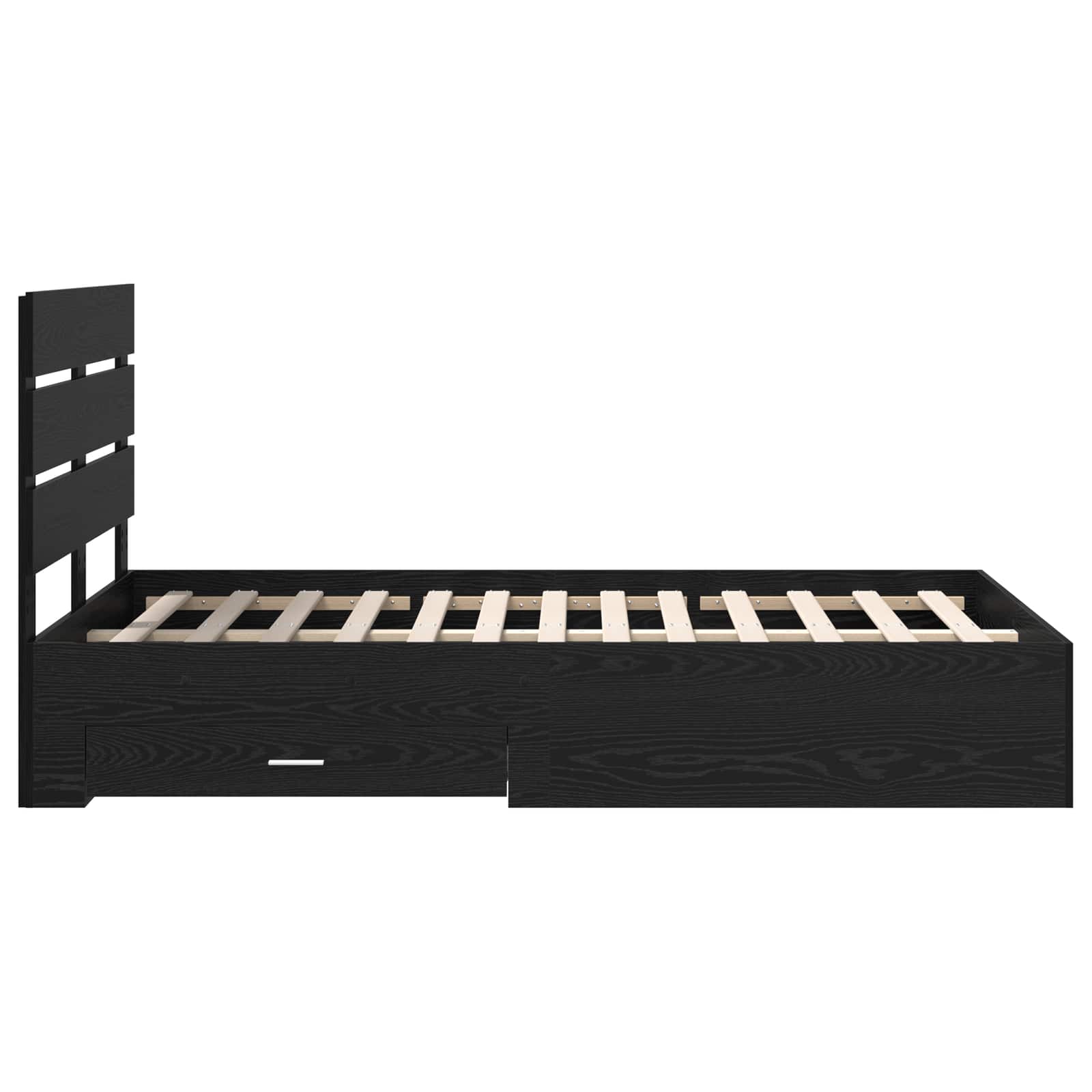 Cadre de lit Chêne noir 120 x 190 cm Bois d'ingénierie - XIOS