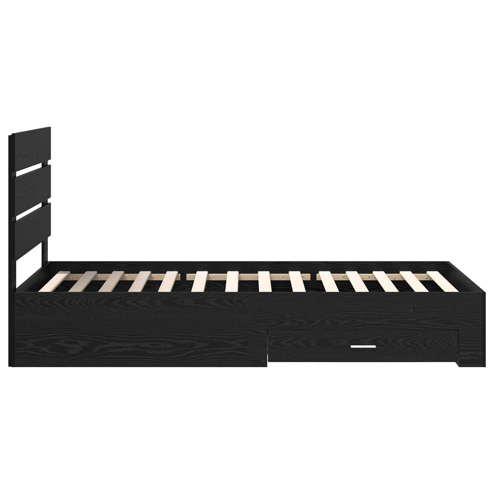 Cadre de lit Chêne noir 90 x 190 cm Bois d'ingénierie - XIOS