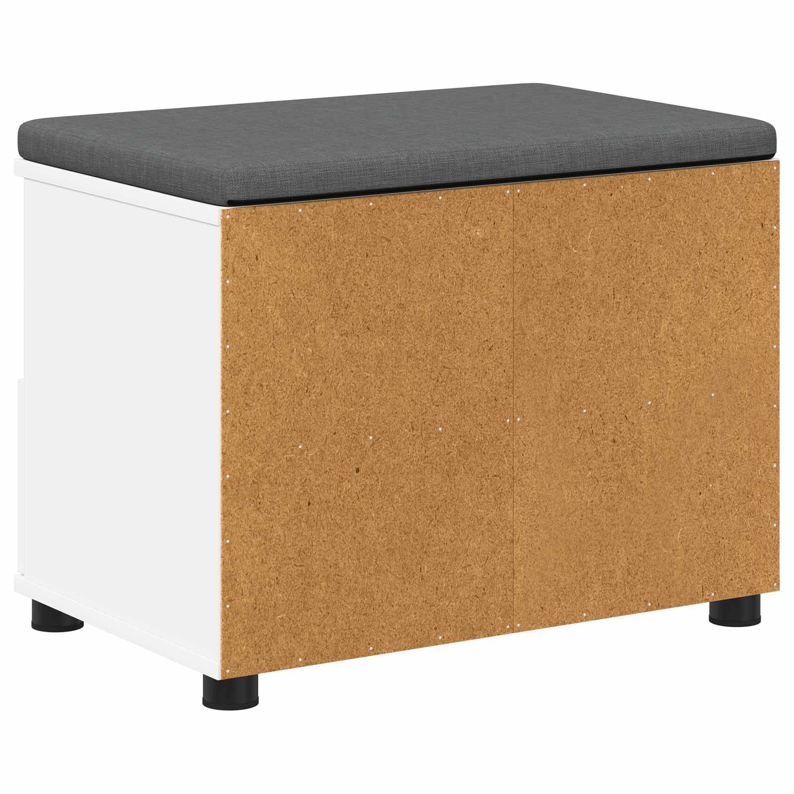 Banc d'entrée avec coussin avec tiroir Blanc 60 x 38 x 46 cm - XIOS