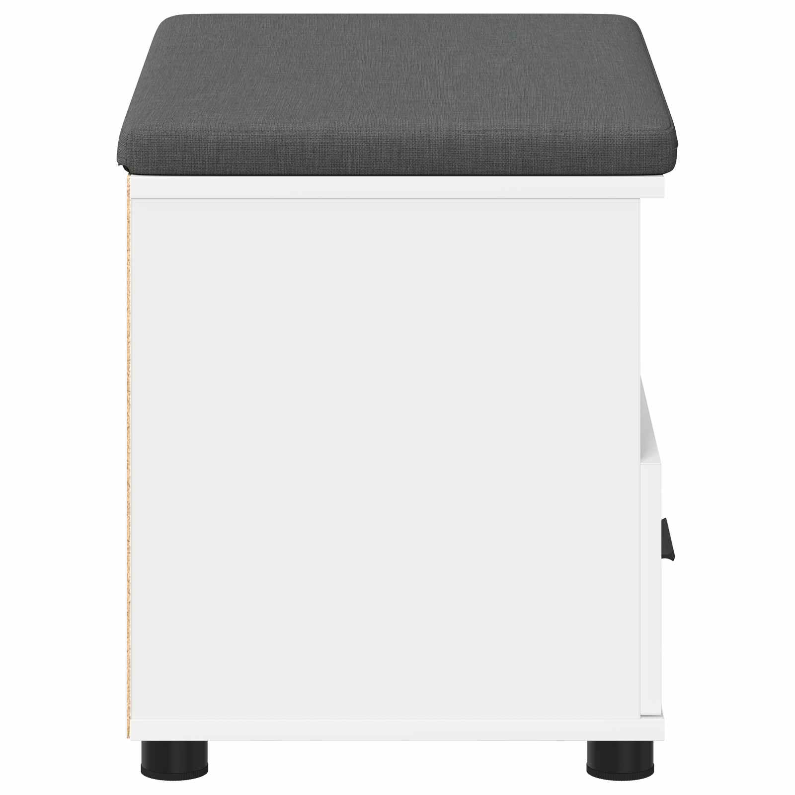 Banc d'entrée avec coussin avec tiroir Blanc 60 x 38 x 46 cm - XIOS