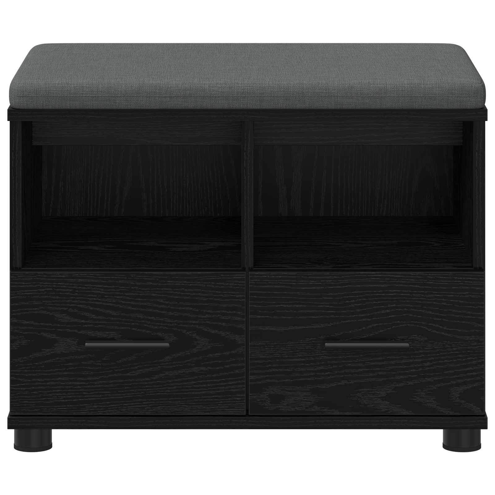 Banc d'entrée avec coussin Chêne noir 60 x 38 x 46 cm - XIOS