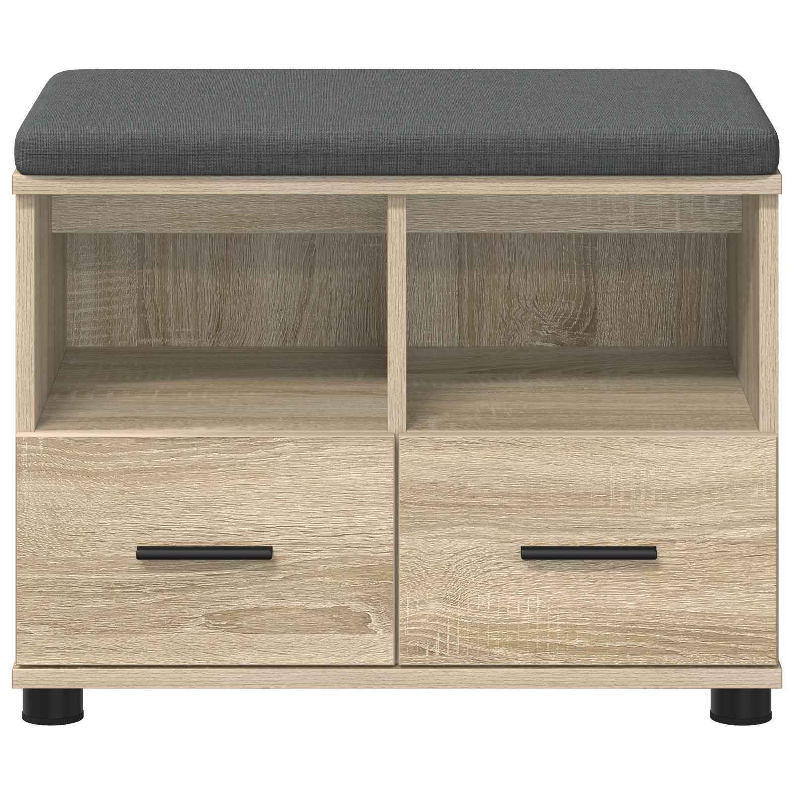 Banc d'entrée avec coussin Chêne Sonoma 60 x 38 x 46 cm - XIOS