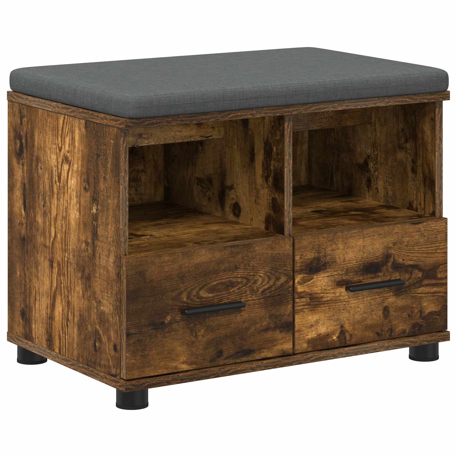 Banc d'entrée avec coussin Chêne fumé 60 x 38 x 46 cm - XIOS