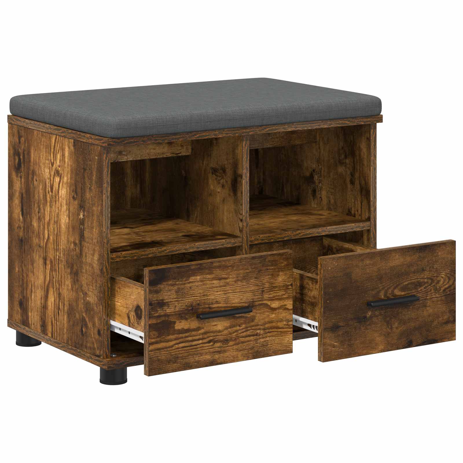 Banc d'entrée avec coussin Chêne fumé 60 x 38 x 46 cm - XIOS