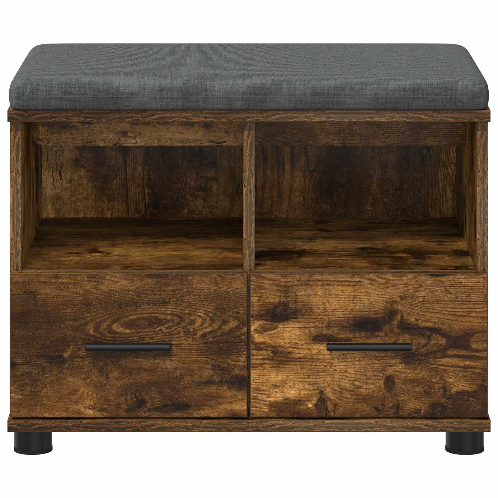 Banc d'entrée avec coussin Chêne fumé 60 x 38 x 46 cm - XIOS