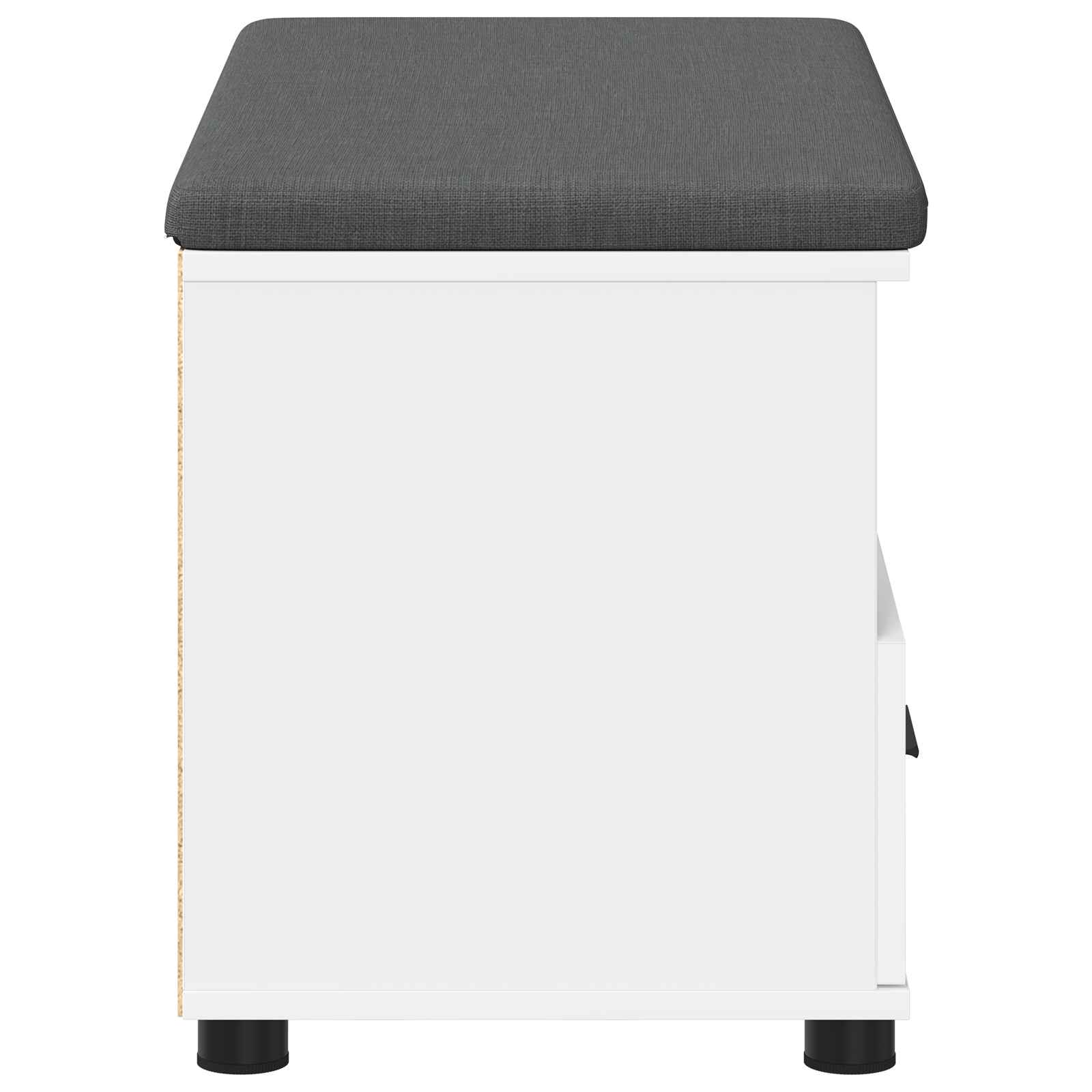 Banc d'entrée avec coussin avec tiroir Blanc 80 x 38 x 46 cm - XIOS