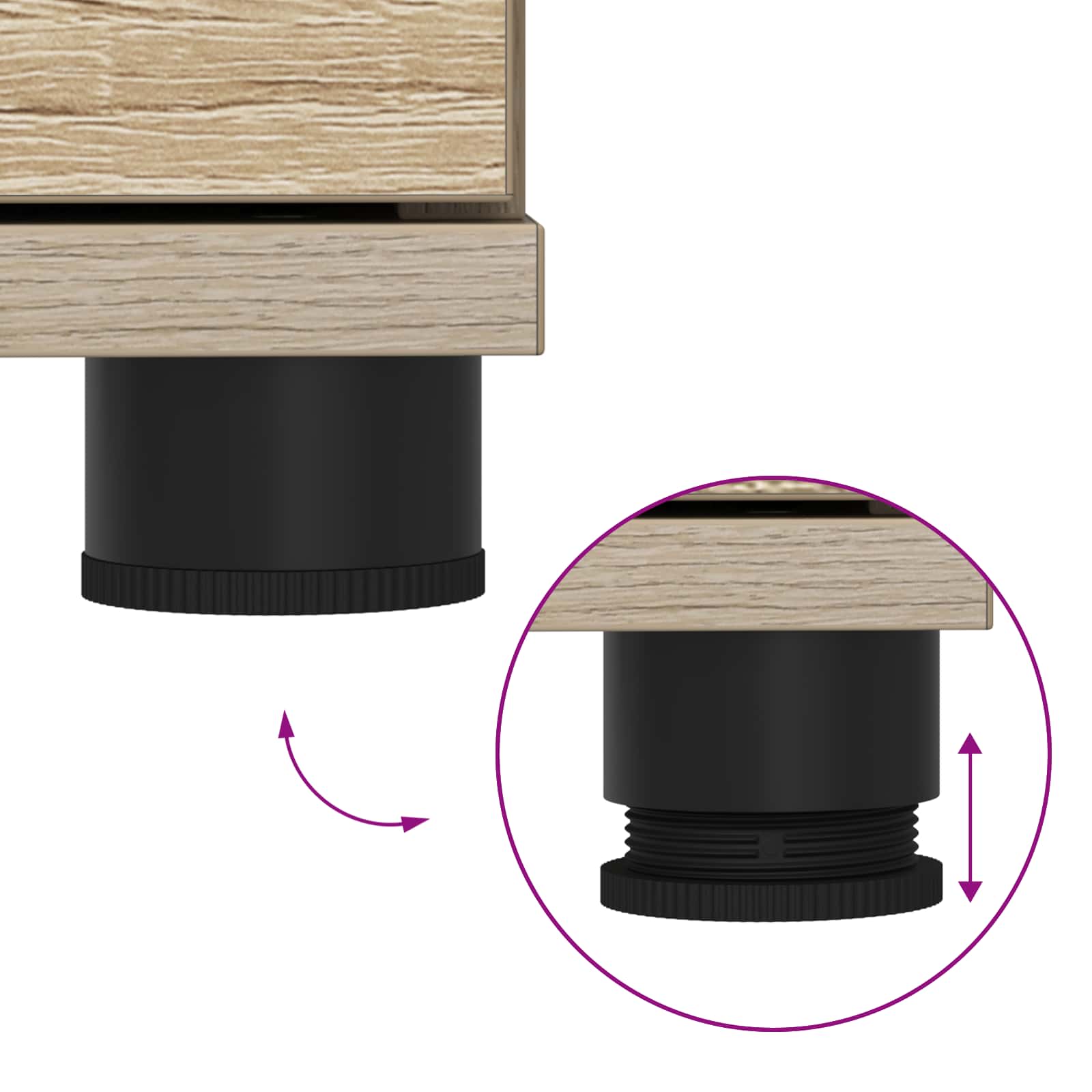 Banc d'entrée avec coussin Chêne Sonoma 80 x 38 x 46 cm - XIOS