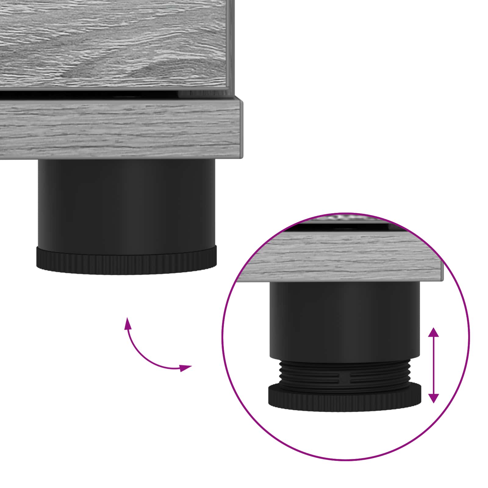 Banc d'entrée avec coussin Gris Sonoma 80 x 38 x 46 cm - XIOS