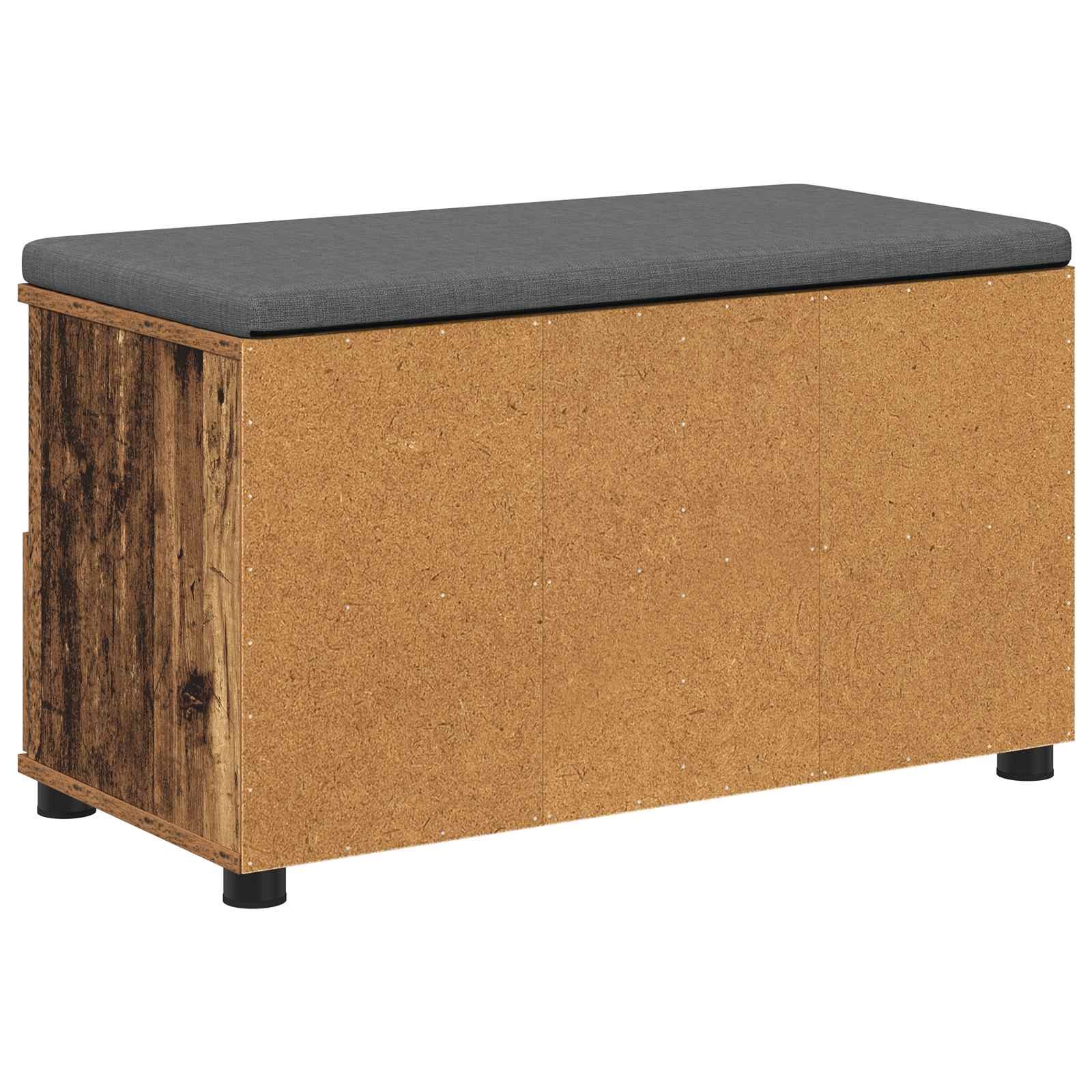 Banc d'entrée avec coussin Bois ancien 80 x 38 x 46 cm - XIOS