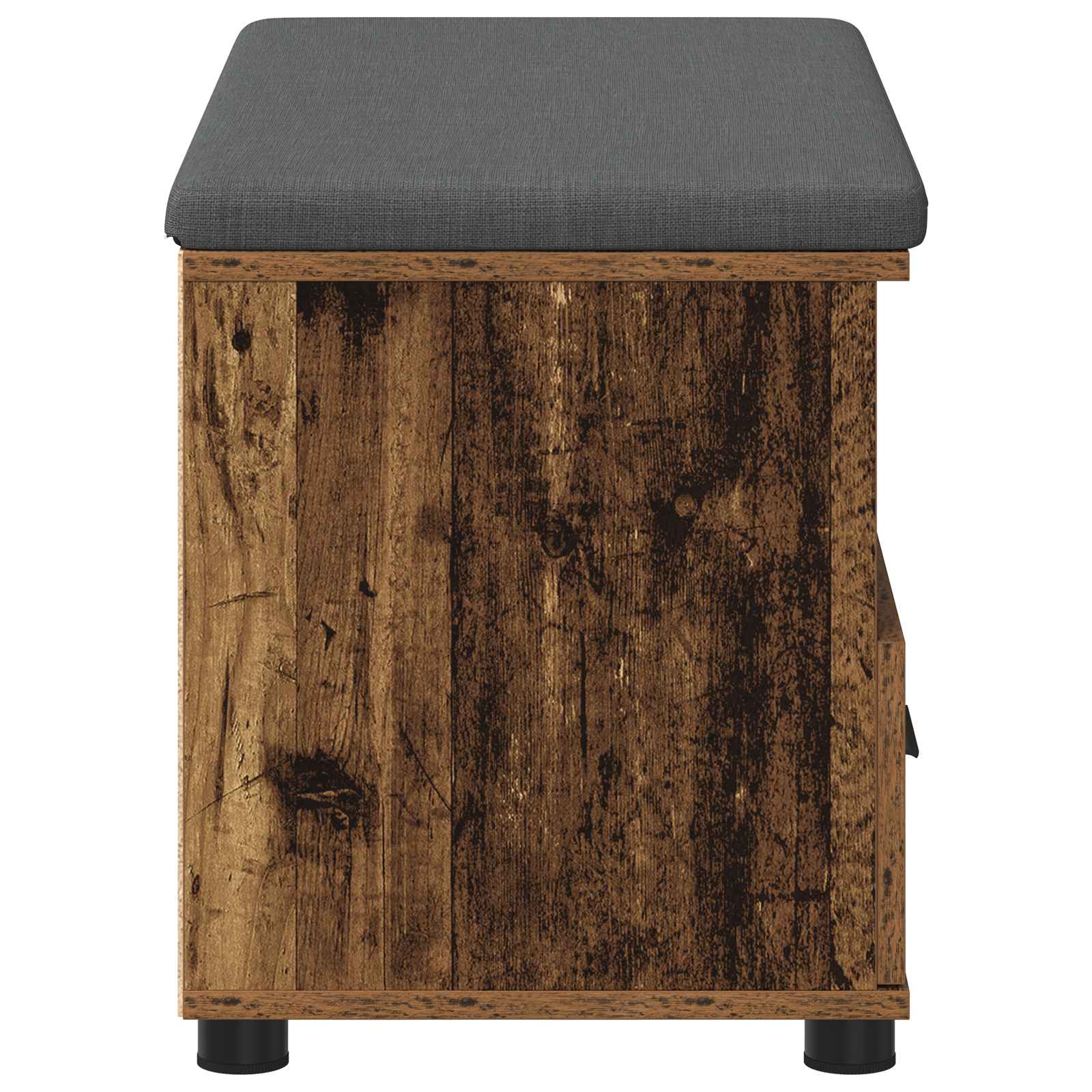 Banc d'entrée avec coussin Bois ancien 80 x 38 x 46 cm - XIOS