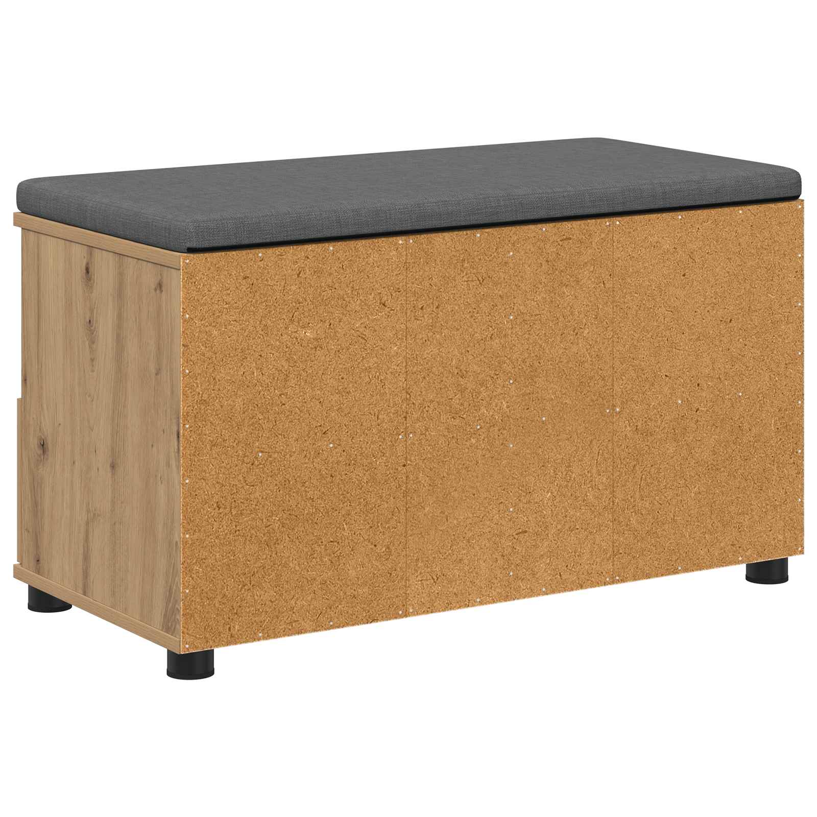 Banc d'entrée avec coussin Chêne artisanal 80 x 38 x 46 cm - XIOS