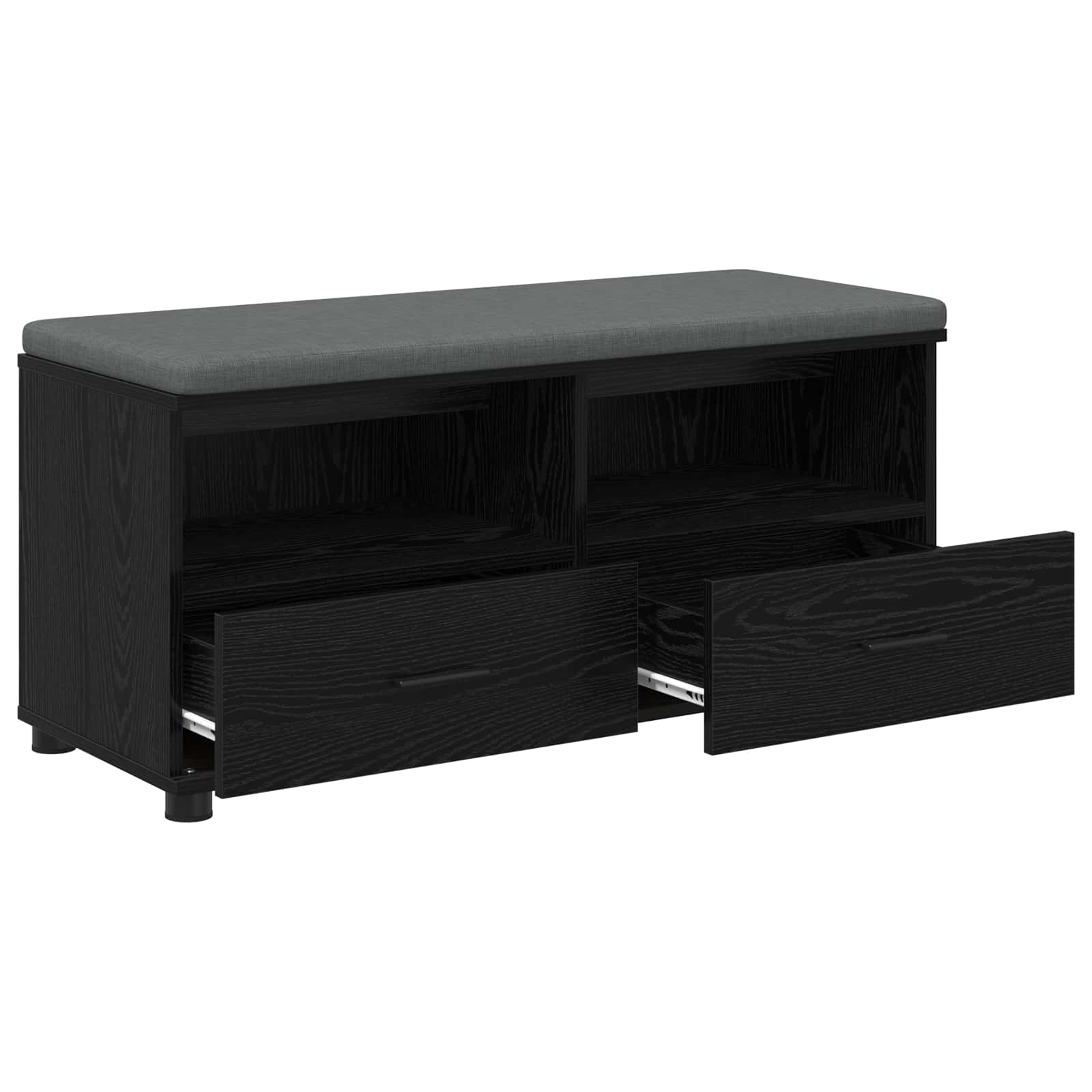 Banc d'entrée avec coussin Chêne noir 100 x 38 x 46 cm - XIOS