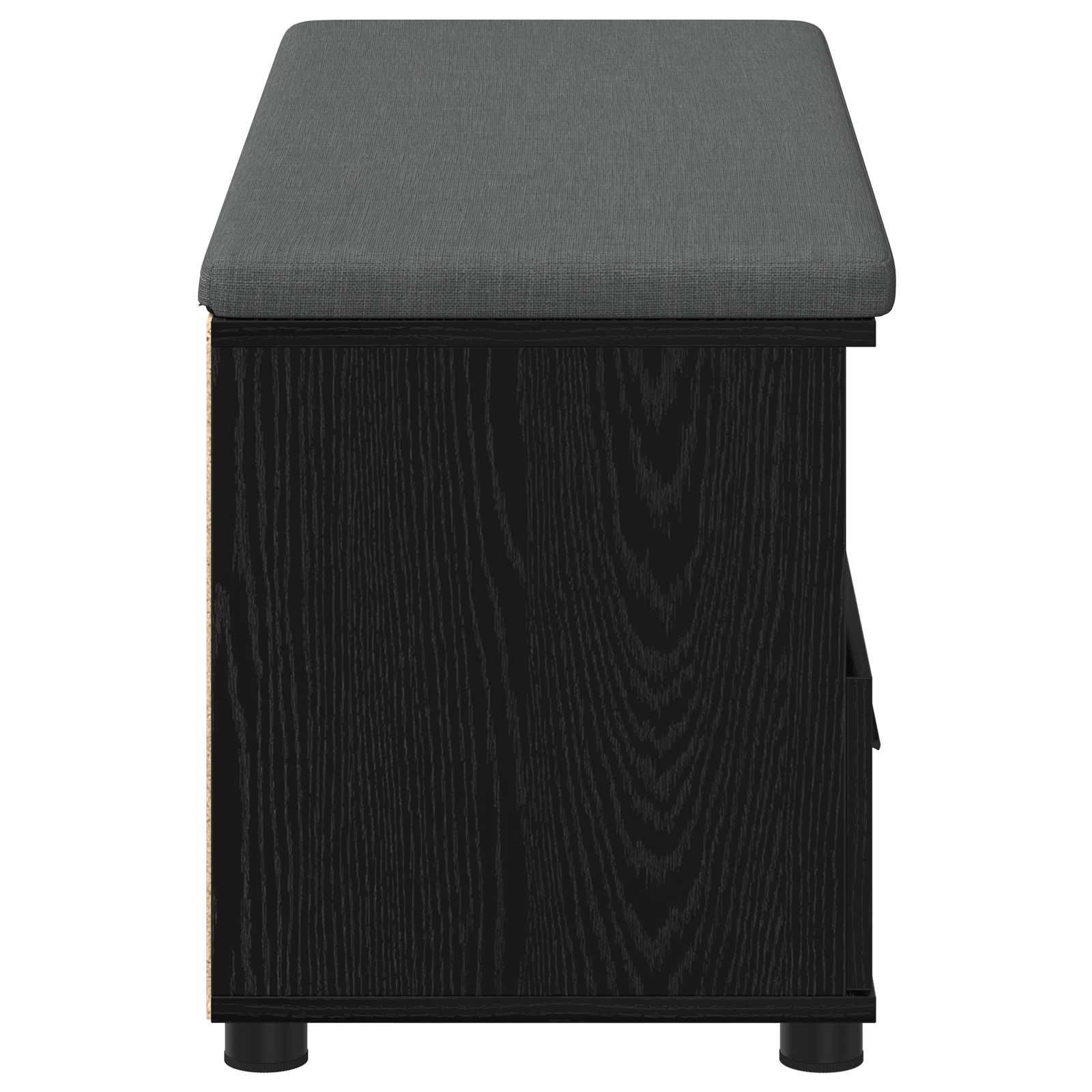 Banc d'entrée avec coussin Chêne noir 100 x 38 x 46 cm - XIOS