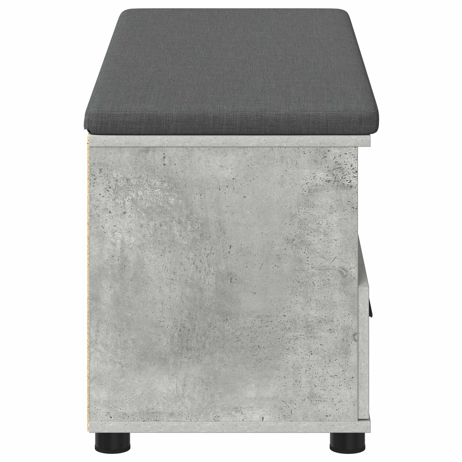 Banc d'entrée avec coussin Gris béton 100 x 38 x 46 cm - XIOS