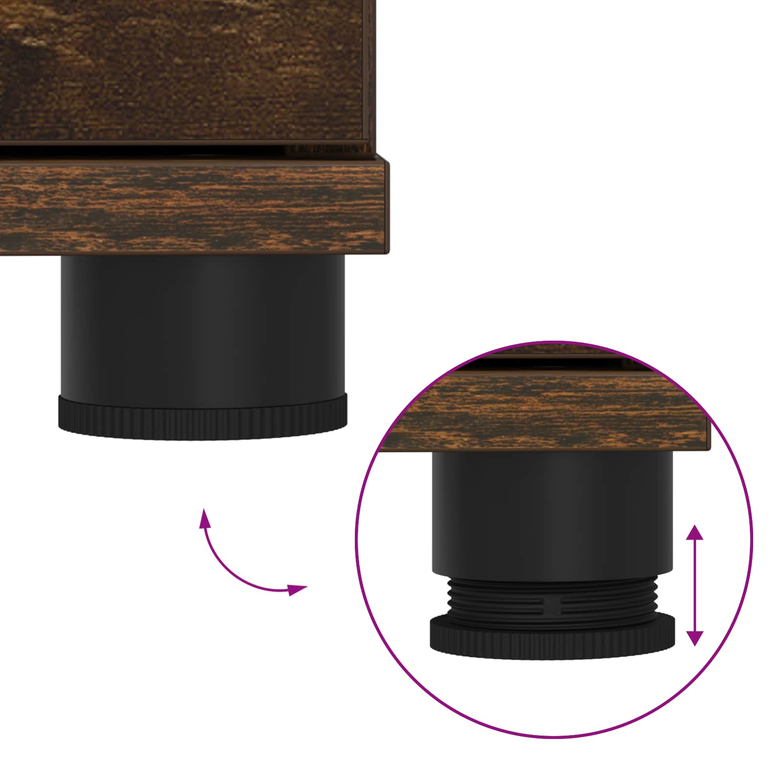 Banc d'entrée avec coussin Chêne fumé 100 x 38 x 46 cm - XIOS