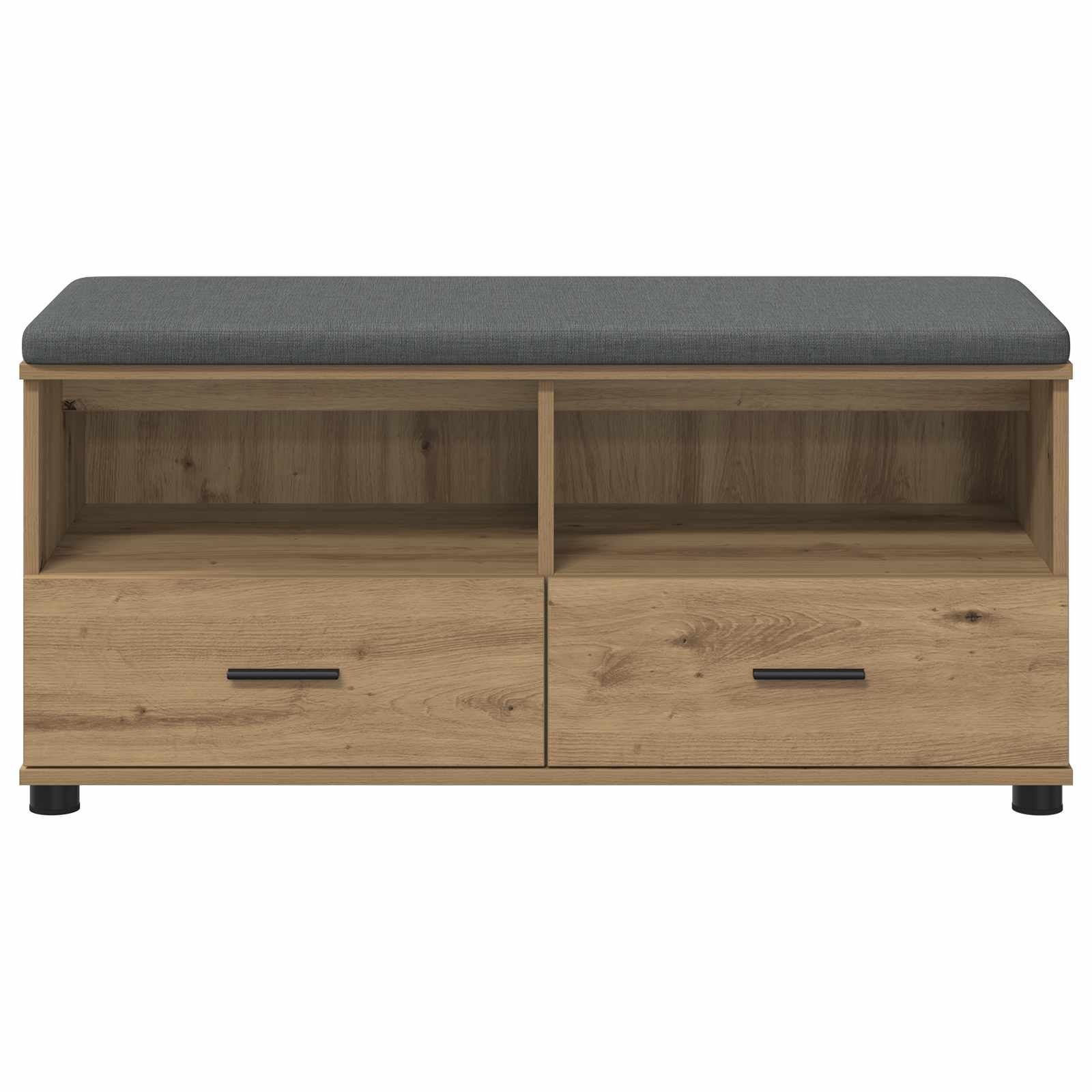 Banc d'entrée avec coussin Chêne artisanal 100 x 38 x 46 cm - XIOS