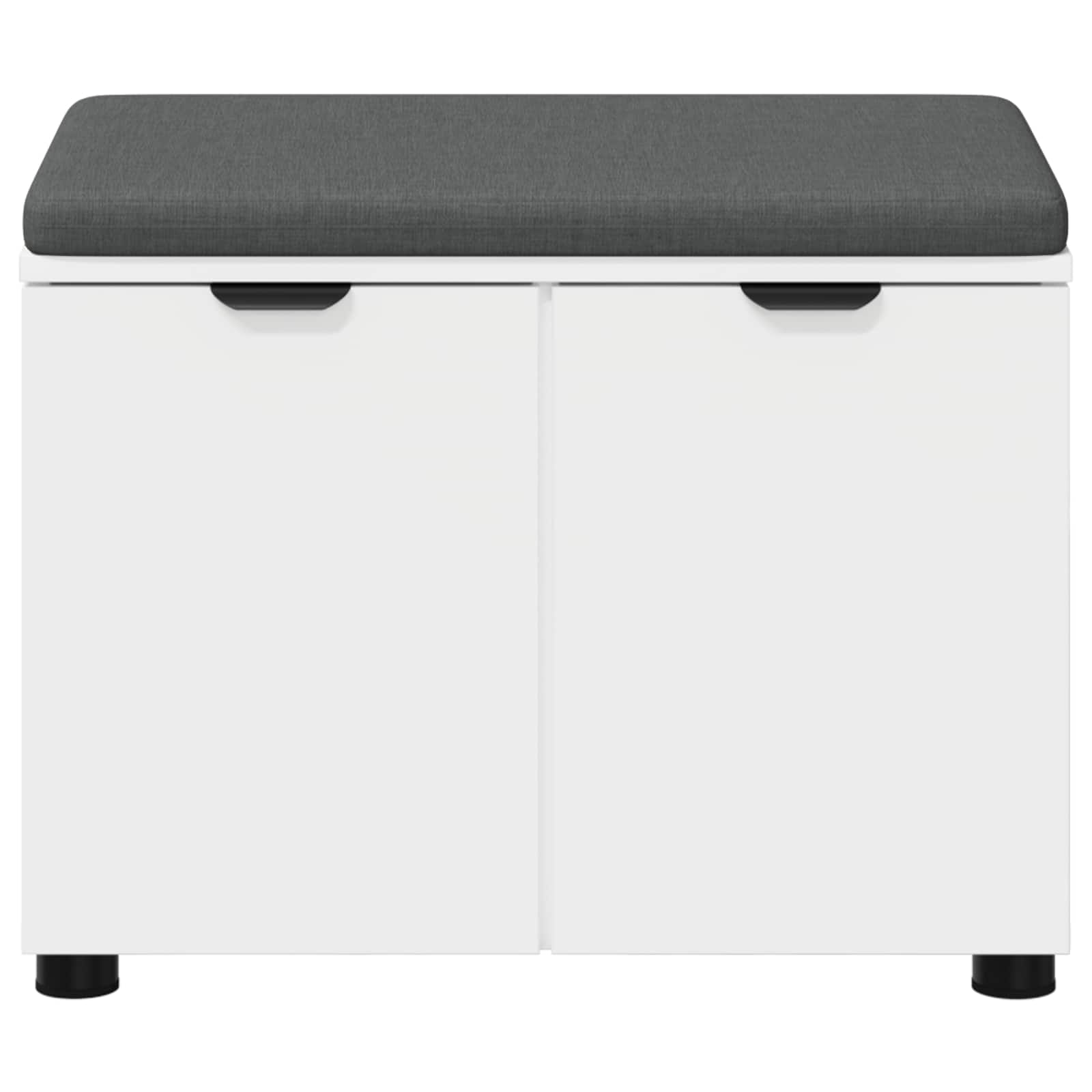 Banc d'entrée avec coussin avec stockage Blanc 60 x 38 x 46 cm - XIOS