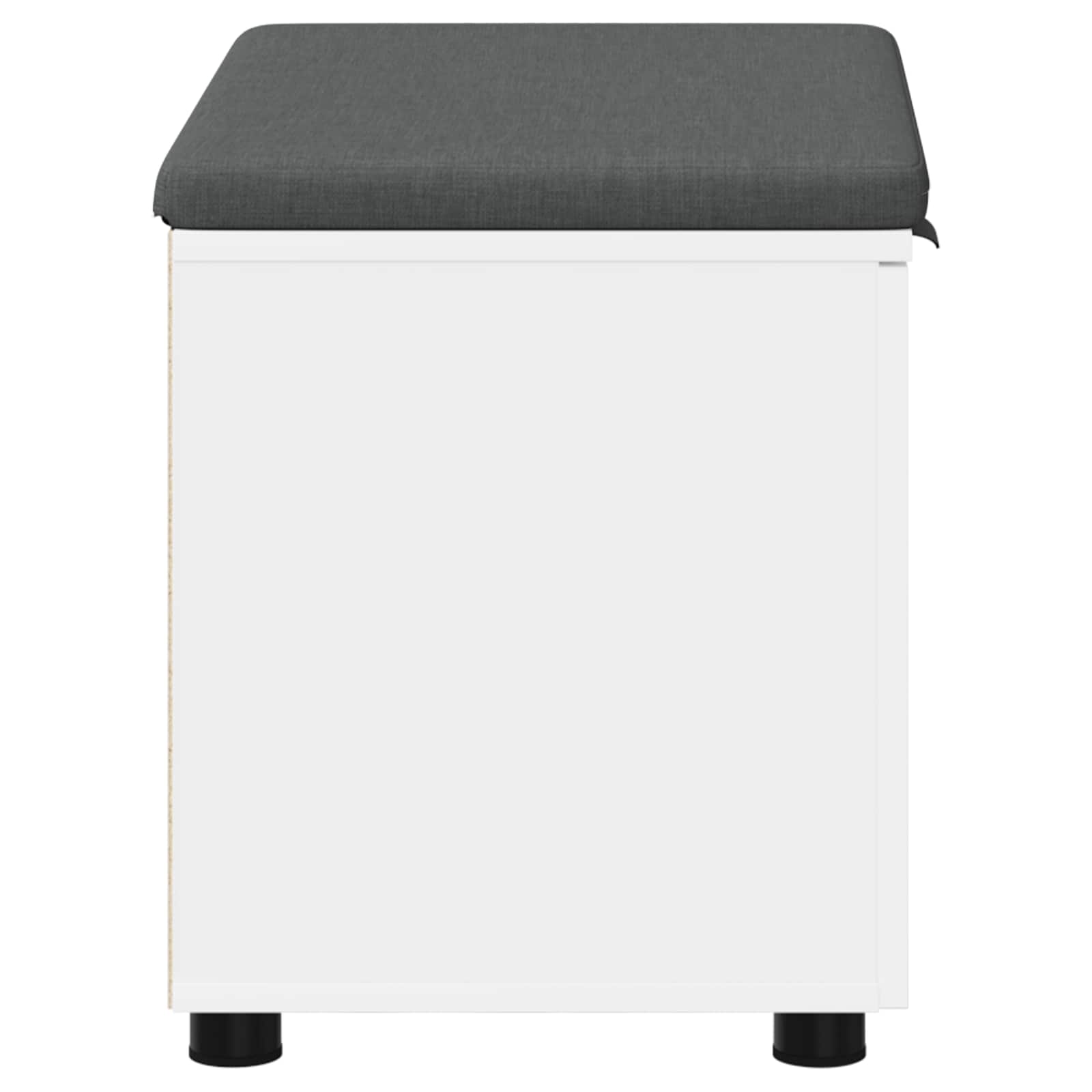 Banc d'entrée avec coussin avec stockage Blanc 60 x 38 x 46 cm - XIOS