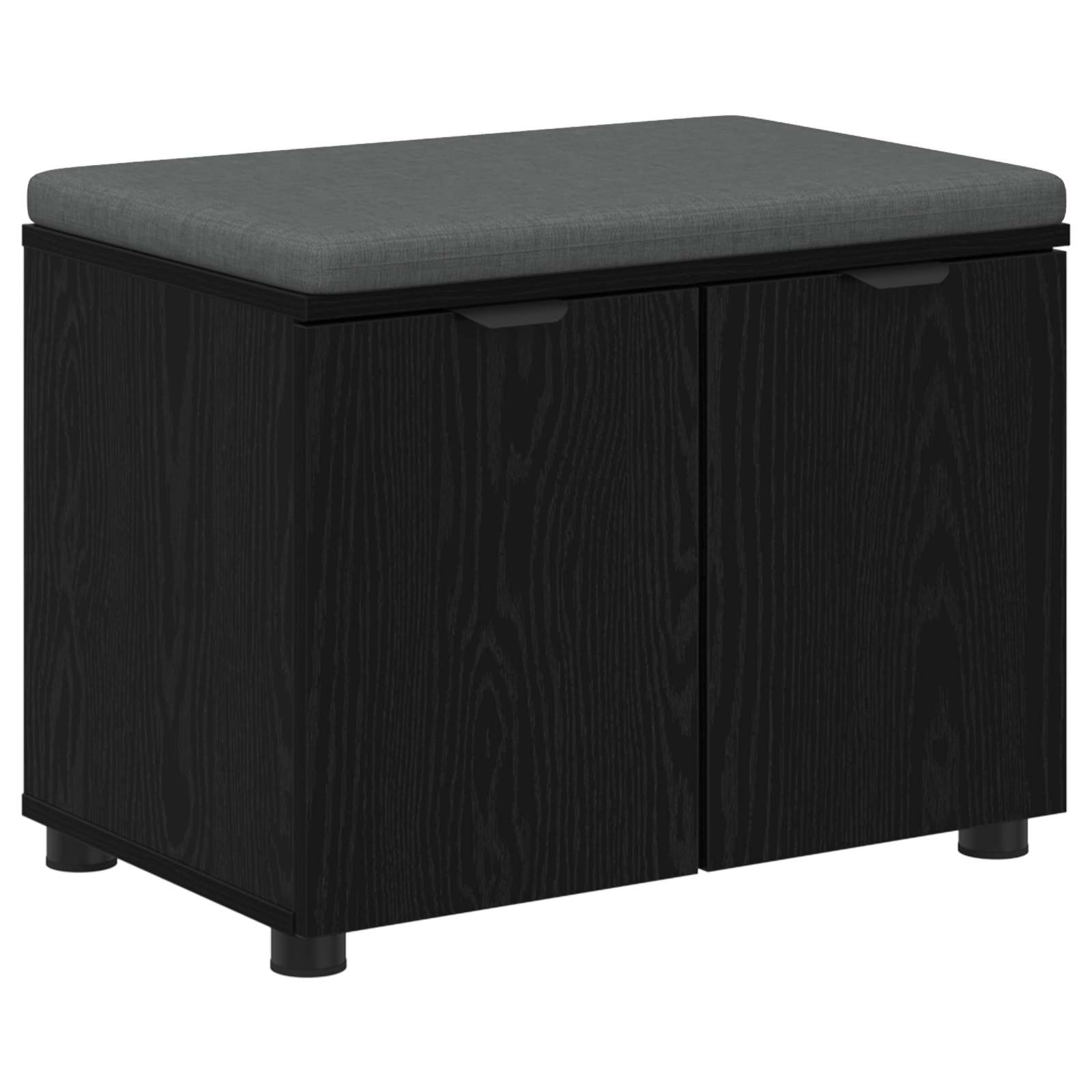 Banc d'entrée avec coussin Chêne noir 60 x 38 x 46 cm - XIOS