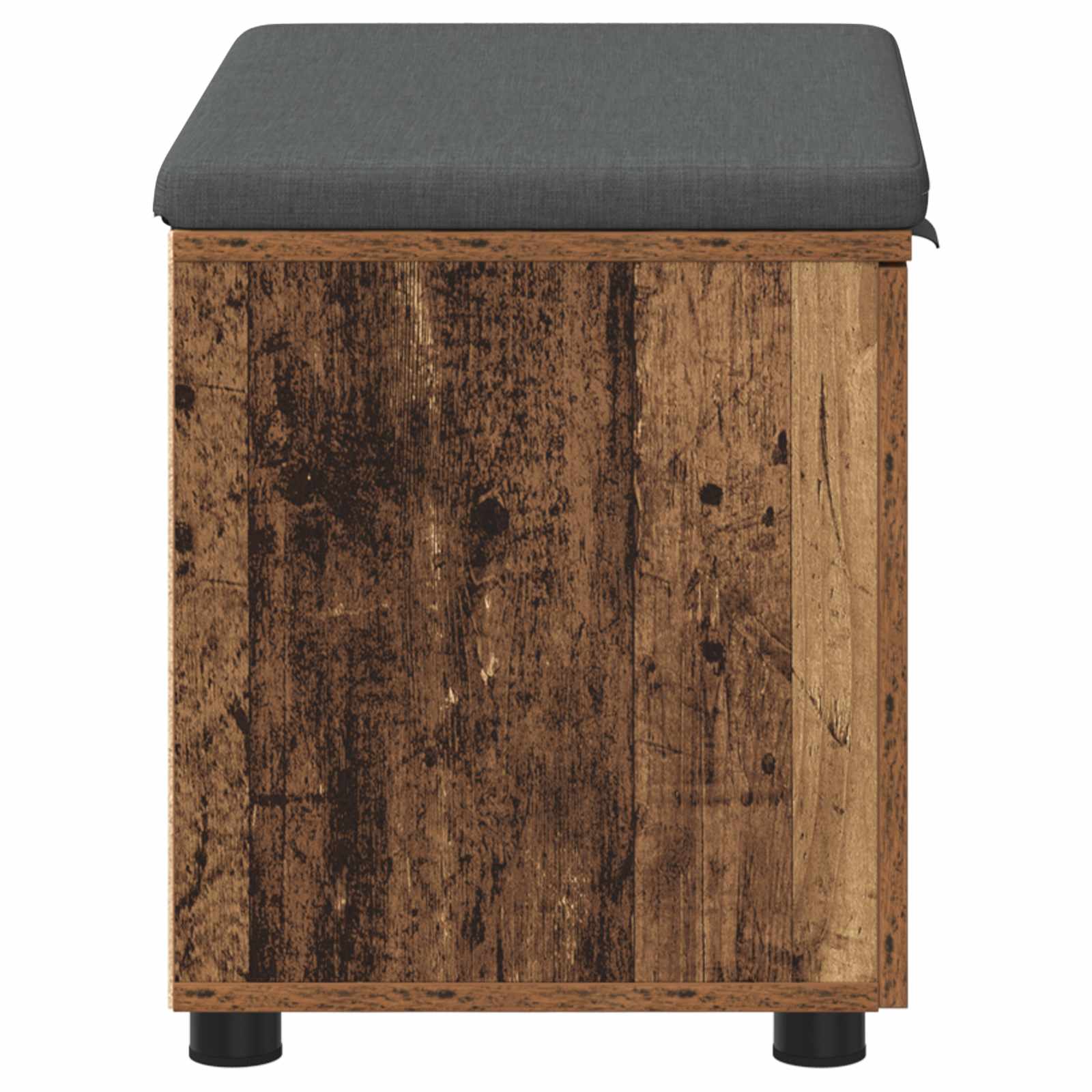 Banc d'entrée avec coussin Bois ancien 60 x 38 x 46 cm - XIOS