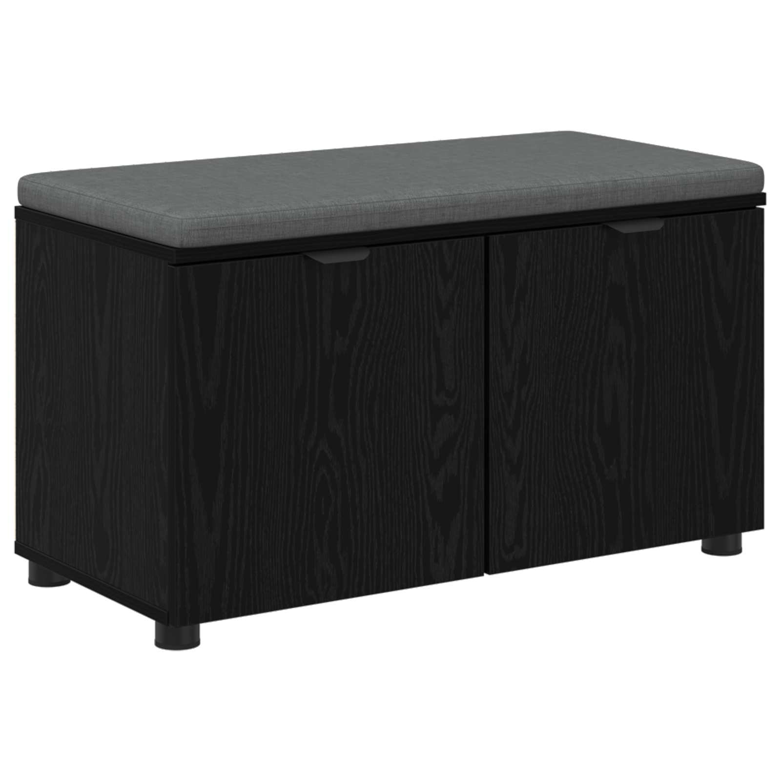 Banc d'entrée avec coussin Chêne noir 80 x 46 x 46 cm - XIOS
