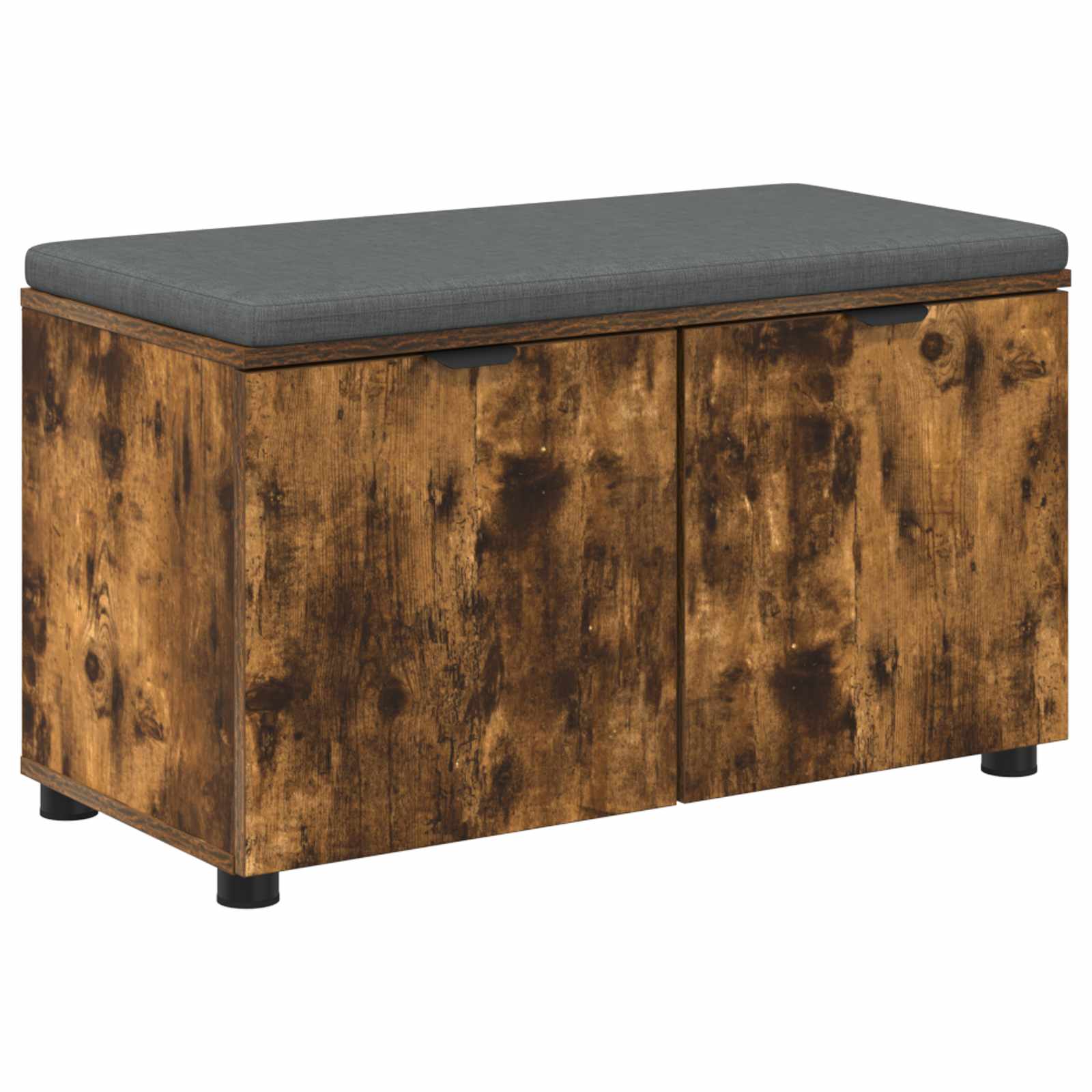 Banc d'entrée avec coussin Chêne fumé 80 x 46 x 46 cm - XIOS